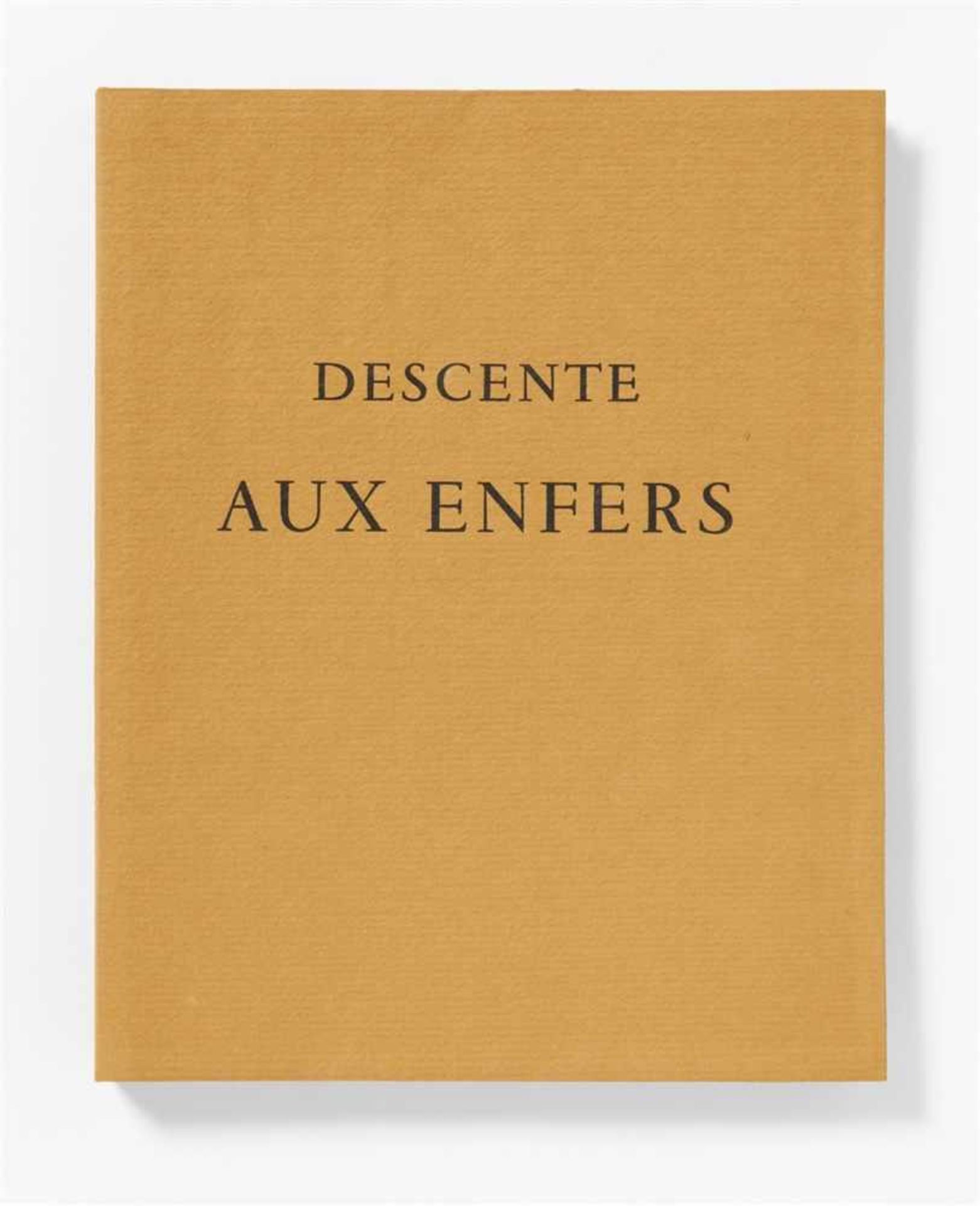 BRAQUE, GEORGESMARCEL JOUHANDEAU: Descente aux enfers. Lithographies originales de Georges Braque. - Bild 2 aus 2