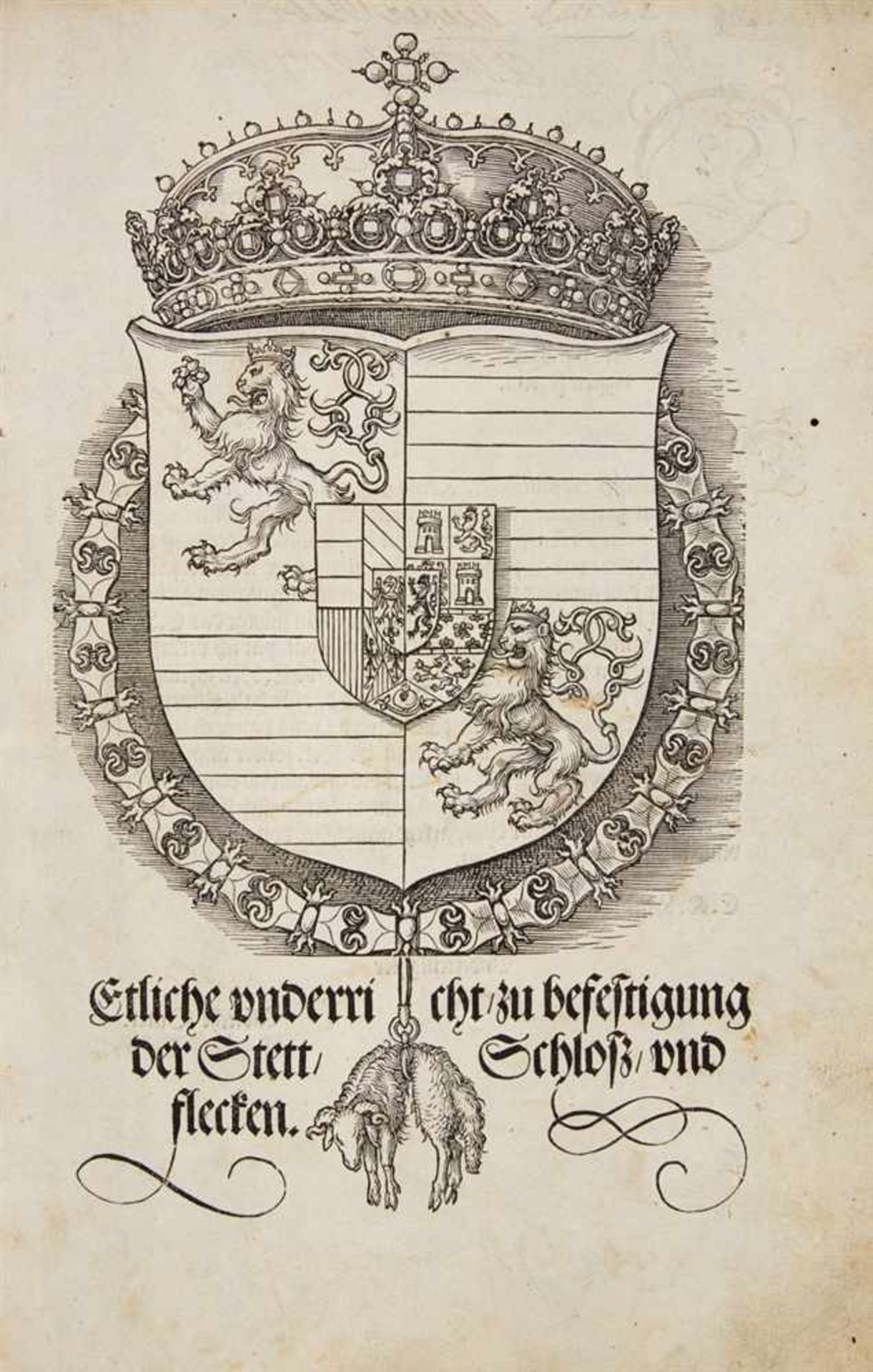 Dürer, Albrecht: Etliche vnderricht/ zu befestigung der Stett/ Schlosz/ vnd flecken. Nürnberg: [