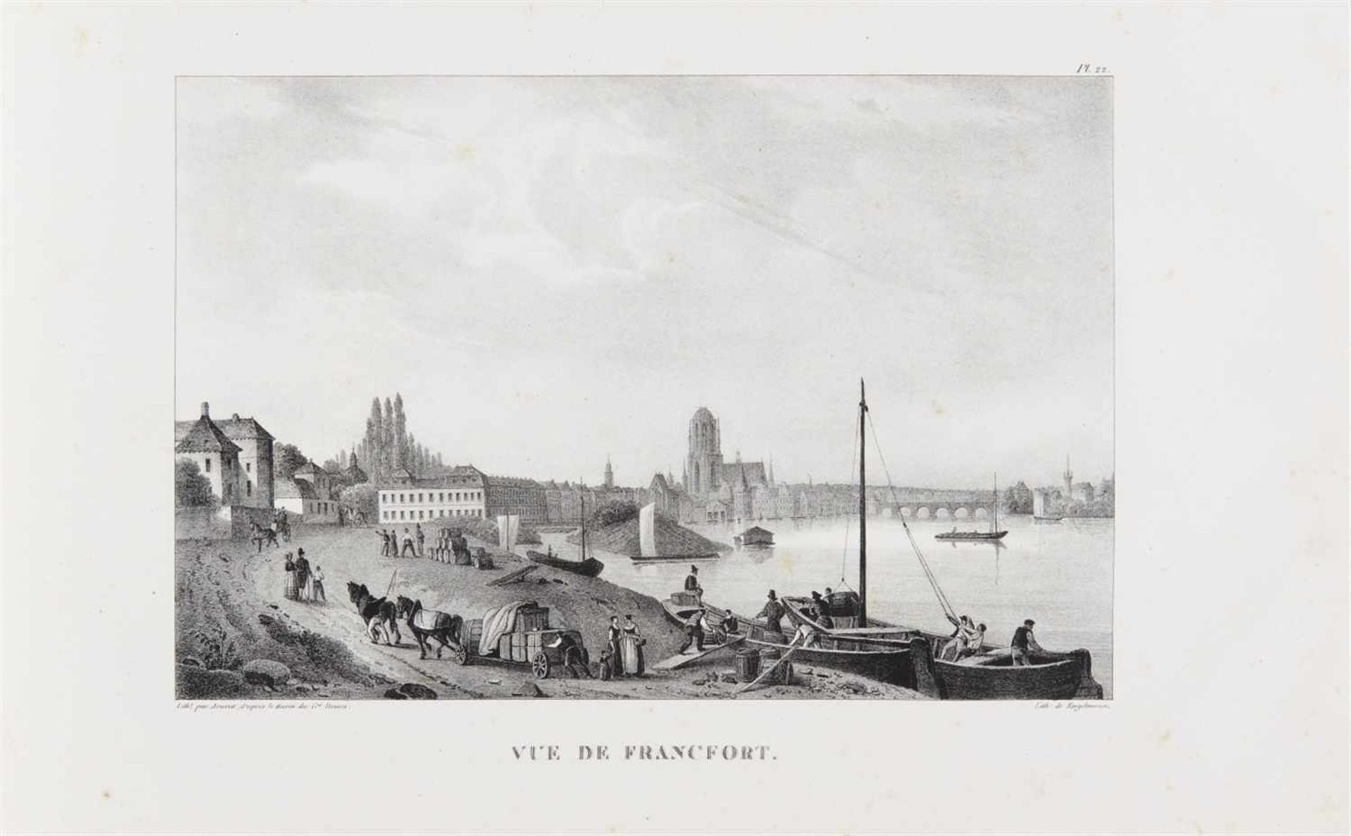 Howen (General Major): Vues pittoresques depuis Francfort jusqu'à Cologne. Paris: G. Engelmann 1824.