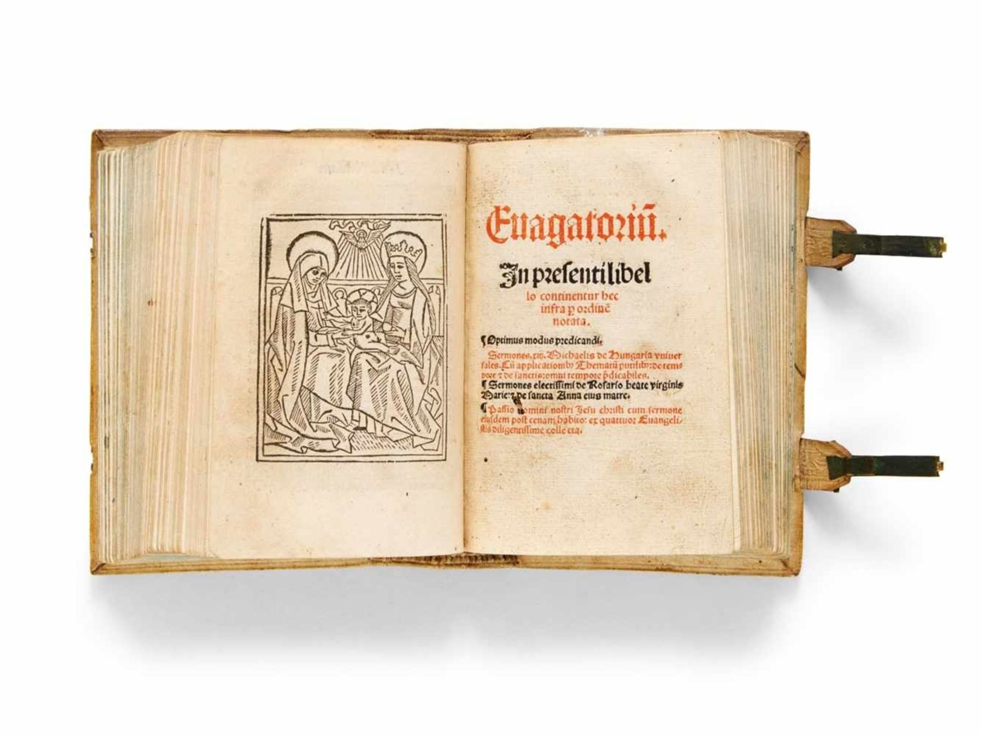 Sammelband mit 4 Frühdrucken. Basel, Köln, Straßburg, 1505-1516.13,5 x 9,4 cm.Blindgepr. - Bild 3 aus 3