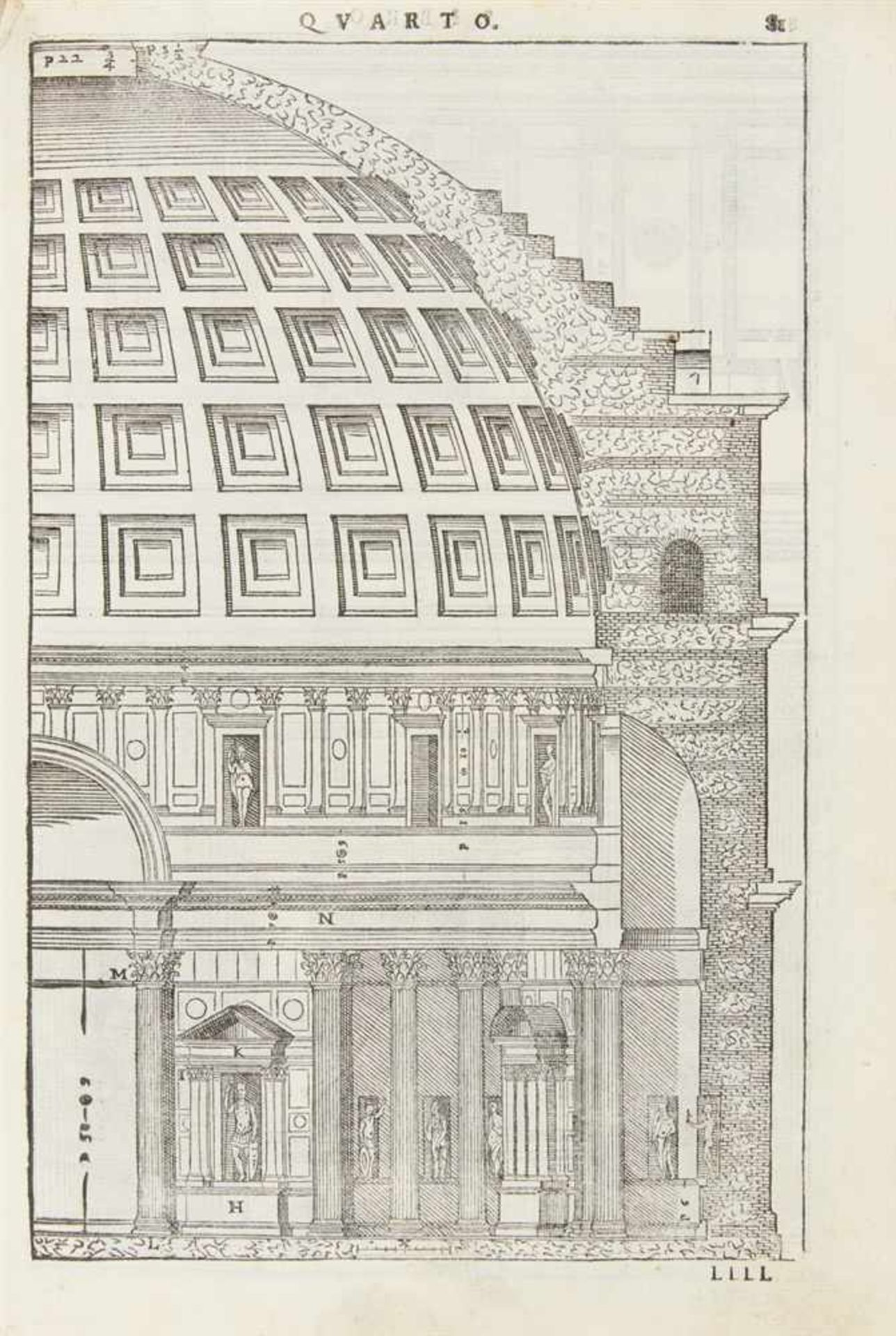 Palladio, Andrea: I quattro libri dell’architettura. Ne’ quali, dopo un breve trattato de’ cinque - Bild 2 aus 2