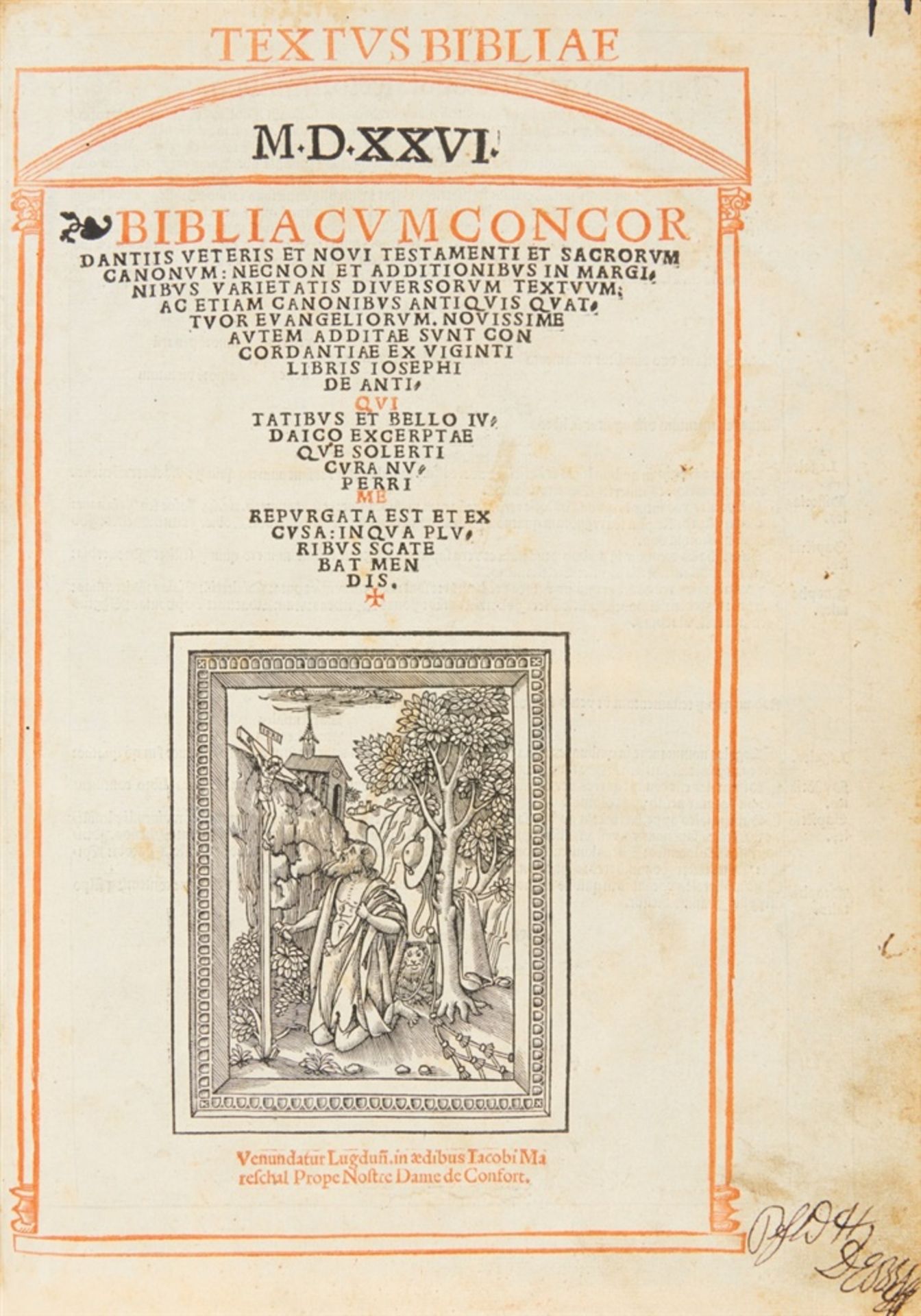 Biblia latina. - Textvs Bibliae. Biblia cvm concordantiis veteri et novi testamenti et sacrorvm