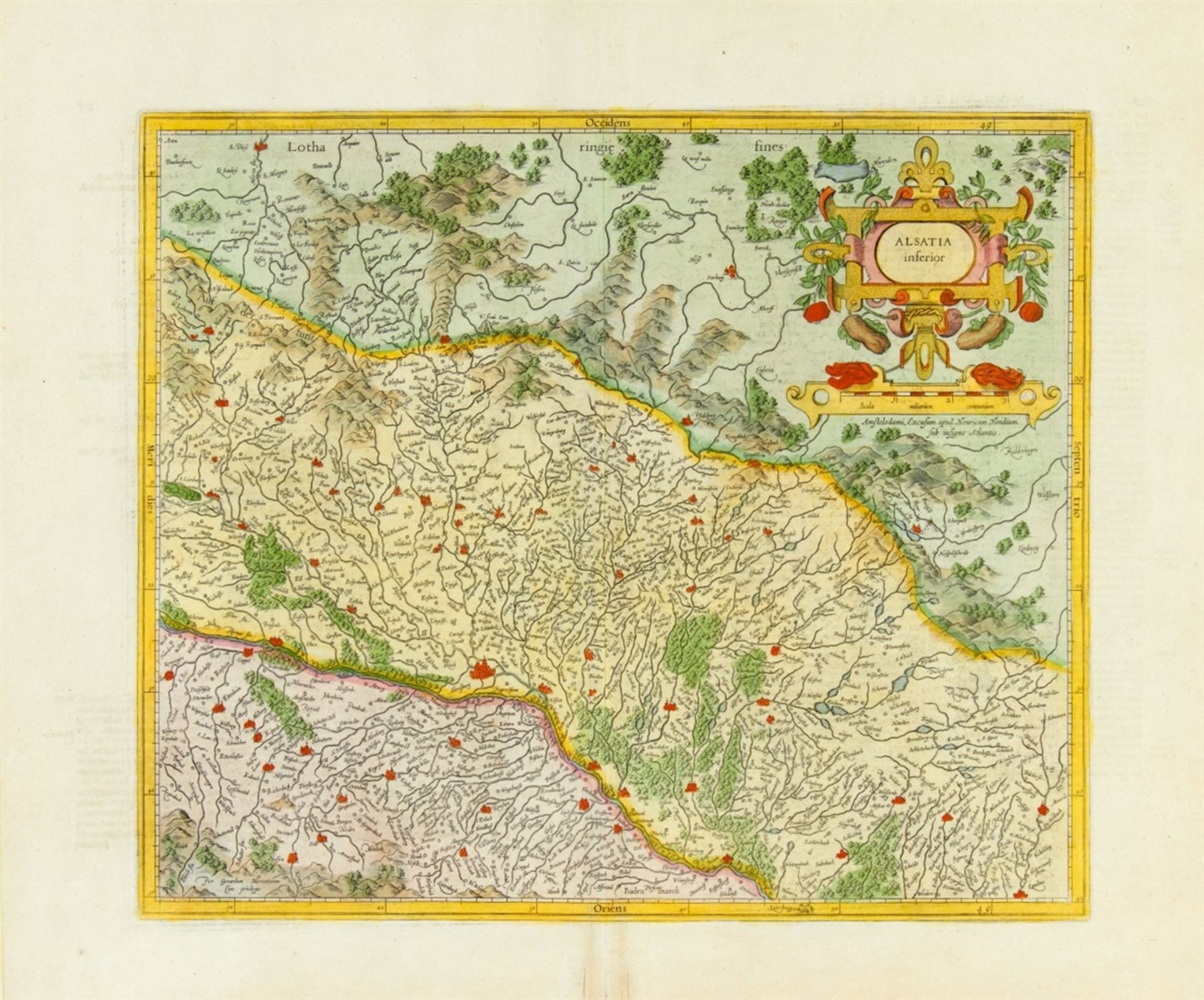 Frankreich/Elsass. - Alsatia inferior, Nördliches Elsaß mit dem Oberrhein und Straßburg im Zentrum