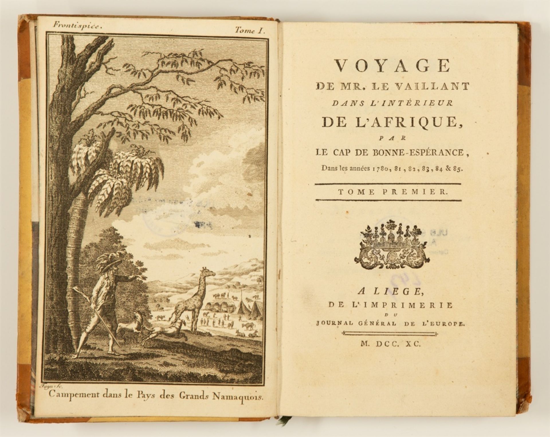 Levaillant, François: Voyage dans l'interieur de l'Afrique, par le Cap de Bonne-Espérance, dans