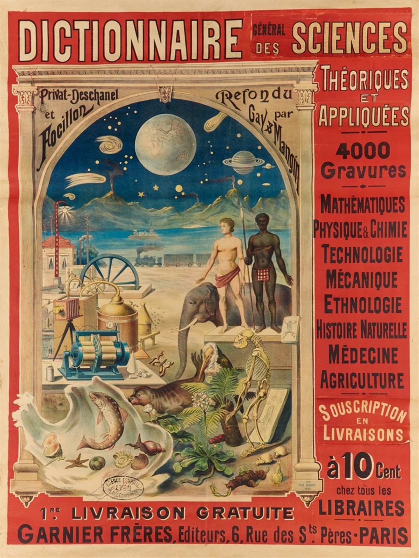 FERNAND BESNIER 18(?) - 1927DICTIONNAIRE GÉNÉRAL DES SCIENCES THÉORIQUES ET APPLIQUÉS. GARNIER