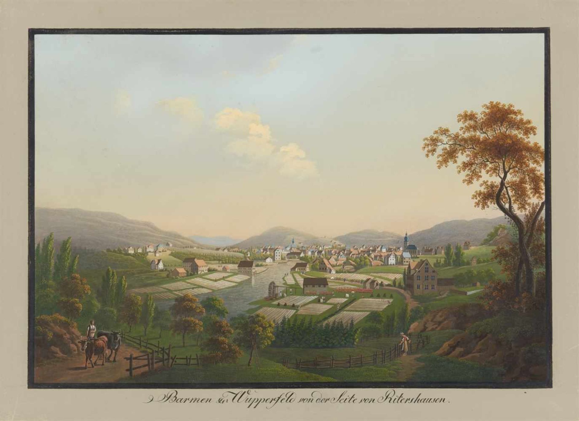 Großherzogtum Berg. - Malerische Ansichten aus dem Groszherzogthum Berg aufgenommen und in Gouaché - Image 8 of 22
