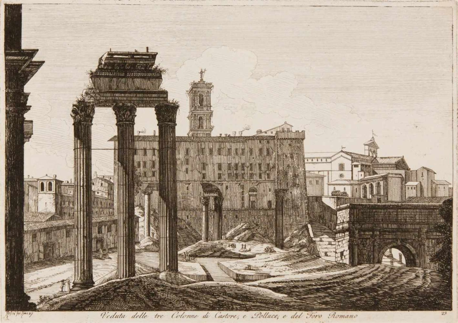 LUIGI ROSSINI Ravenna 1790 - 1857 Rom Raccolta di Cinquanta Principali Vedute di Antichità, tratte - Bild 27 aus 27