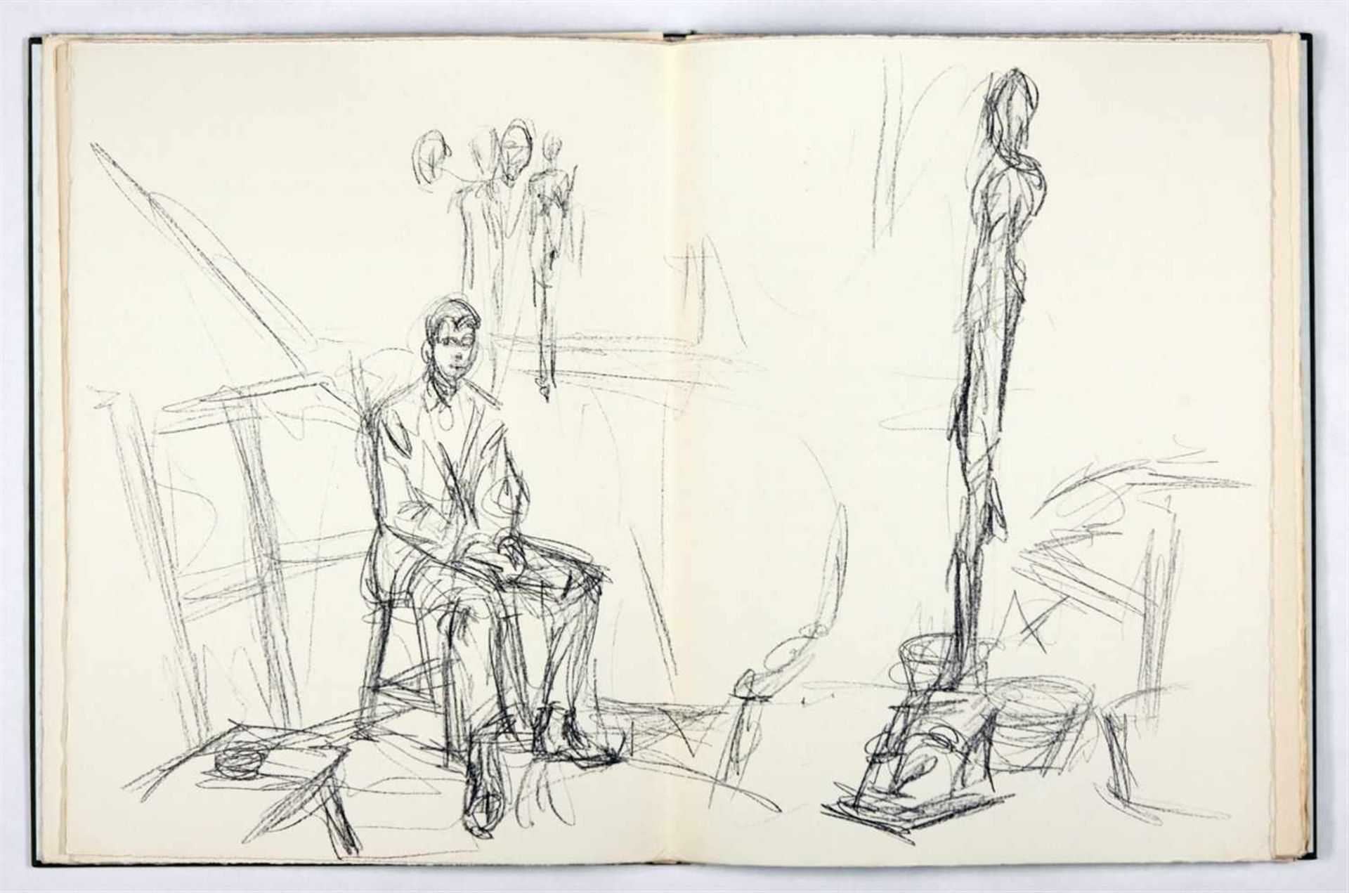 GIACOMETTI, ALBERTO Derrière le miroir. N°. 127. Paris: Maeght 1961. 38 x 28,4 cm. Mit 14 - Bild 2 aus 4