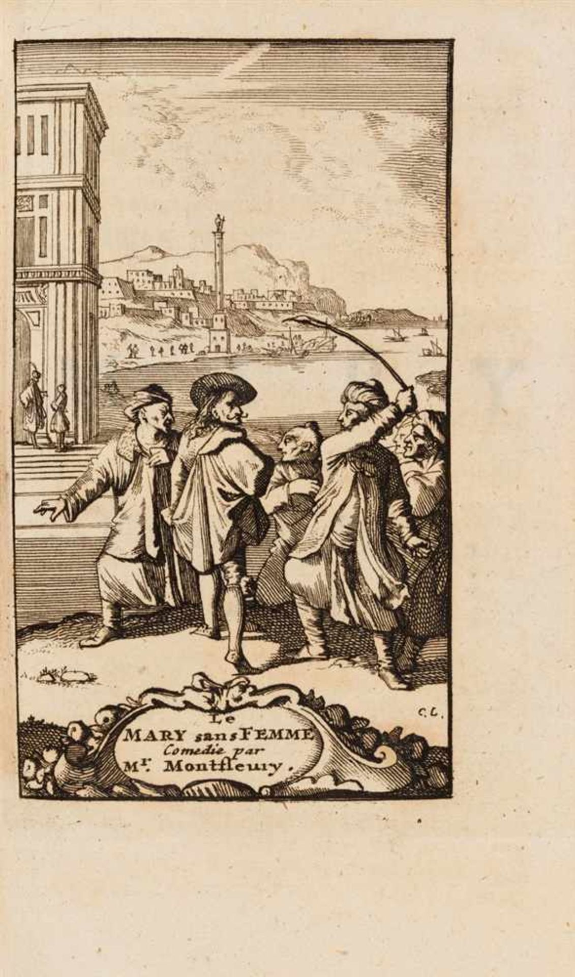 Montfleury, Antoine Jacob: Les oeuvres, contenant ses pieces de théâtre. 2 Bde. Den Haag: van den
