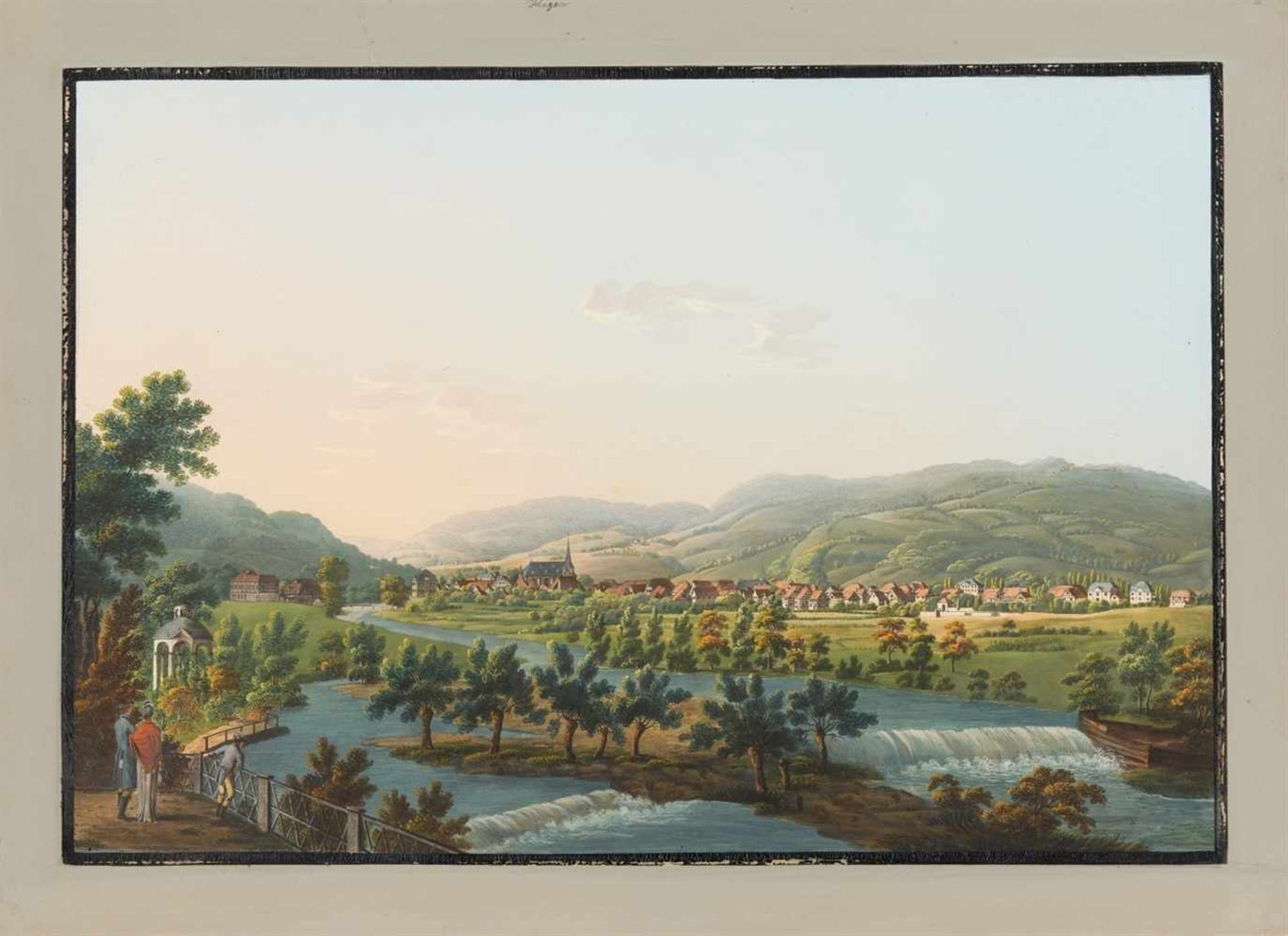 Großherzogtum Berg. - Malerische Ansichten aus dem Groszherzogthum Berg aufgenommen und in Gouaché - Bild 17 aus 22