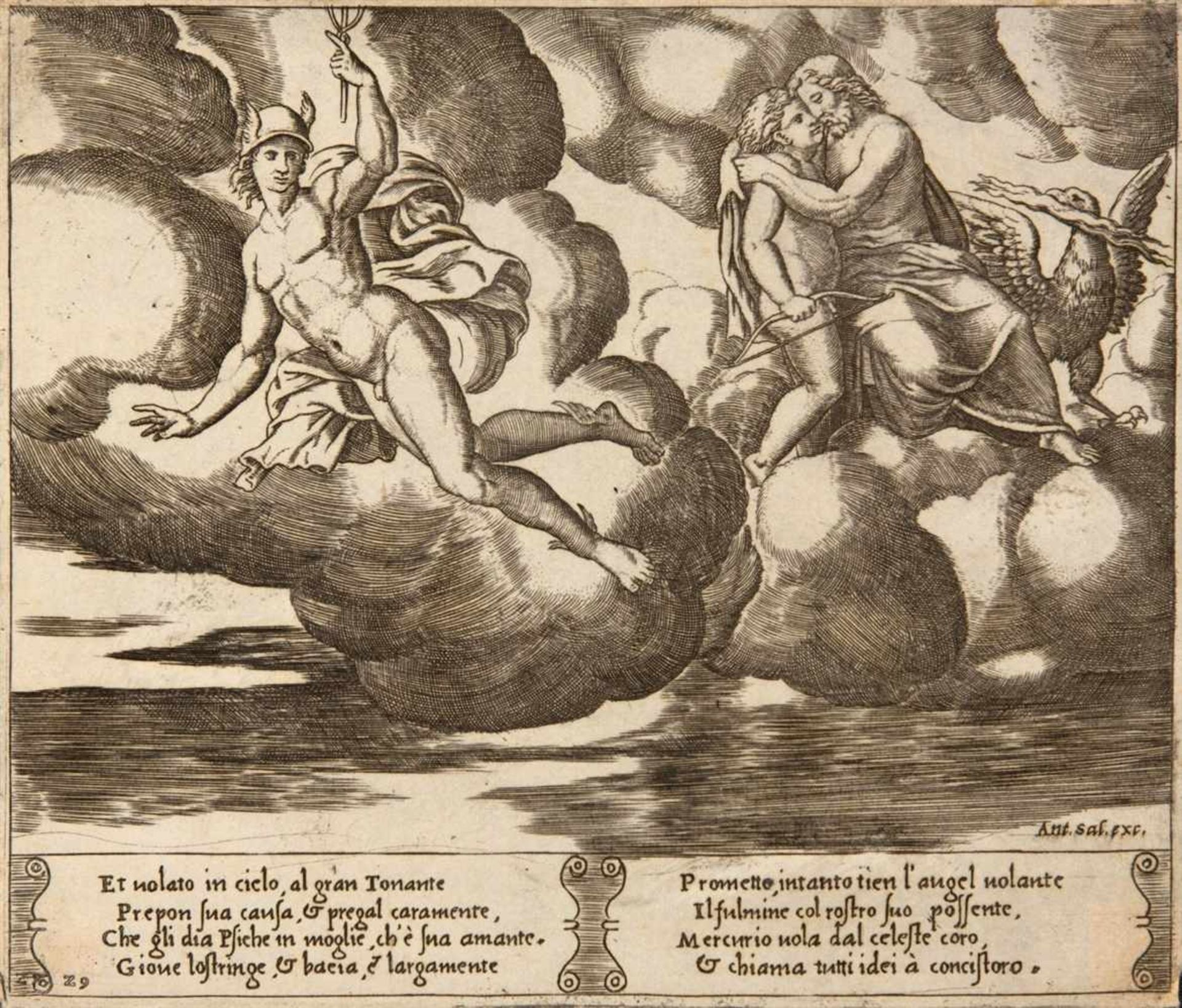 MEISTER B MIT DEM WÜRFEL tätig um 1532 / AGOSTINO DEI MUSI (gen. AGOSTINO VENEZIANO) Venedig ca. - Image 21 of 25