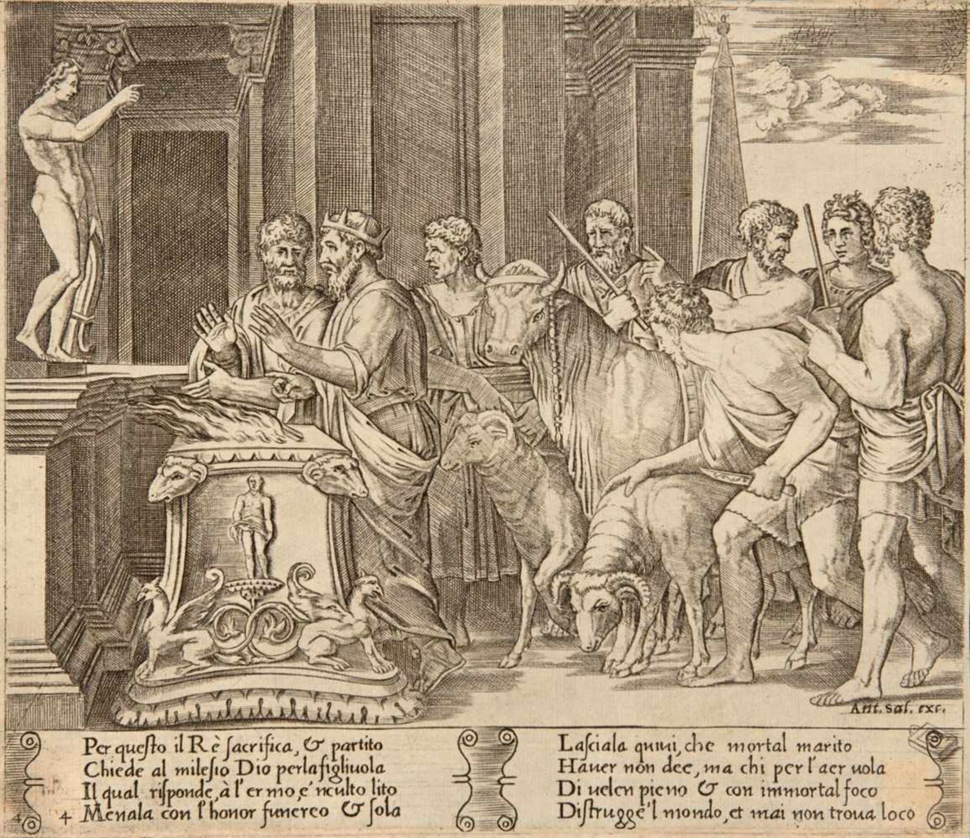 MEISTER B MIT DEM WÜRFEL tätig um 1532 / AGOSTINO DEI MUSI (gen. AGOSTINO VENEZIANO) Venedig ca. - Image 8 of 25