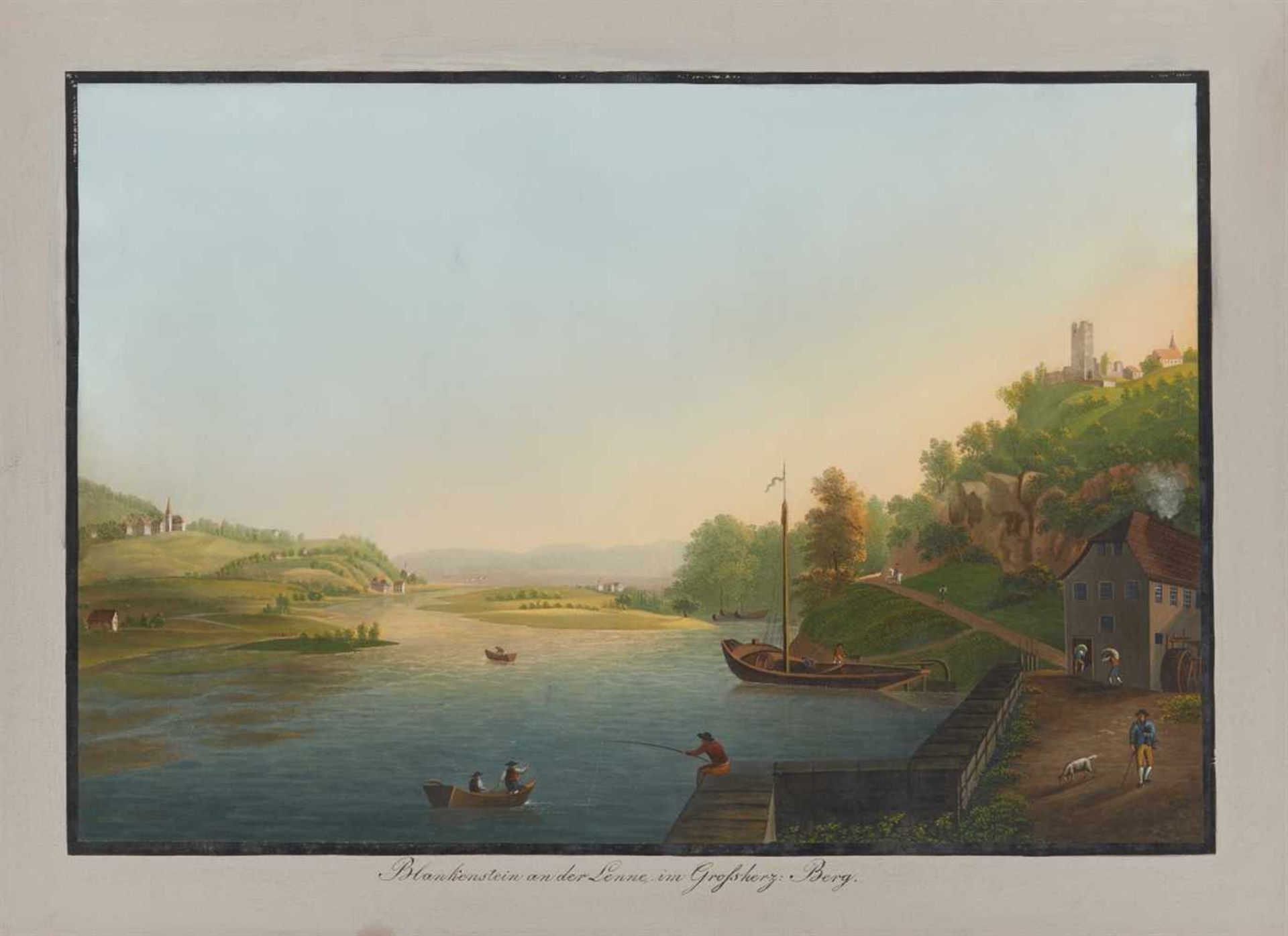 Großherzogtum Berg. - Malerische Ansichten aus dem Groszherzogthum Berg aufgenommen und in Gouaché - Image 12 of 22