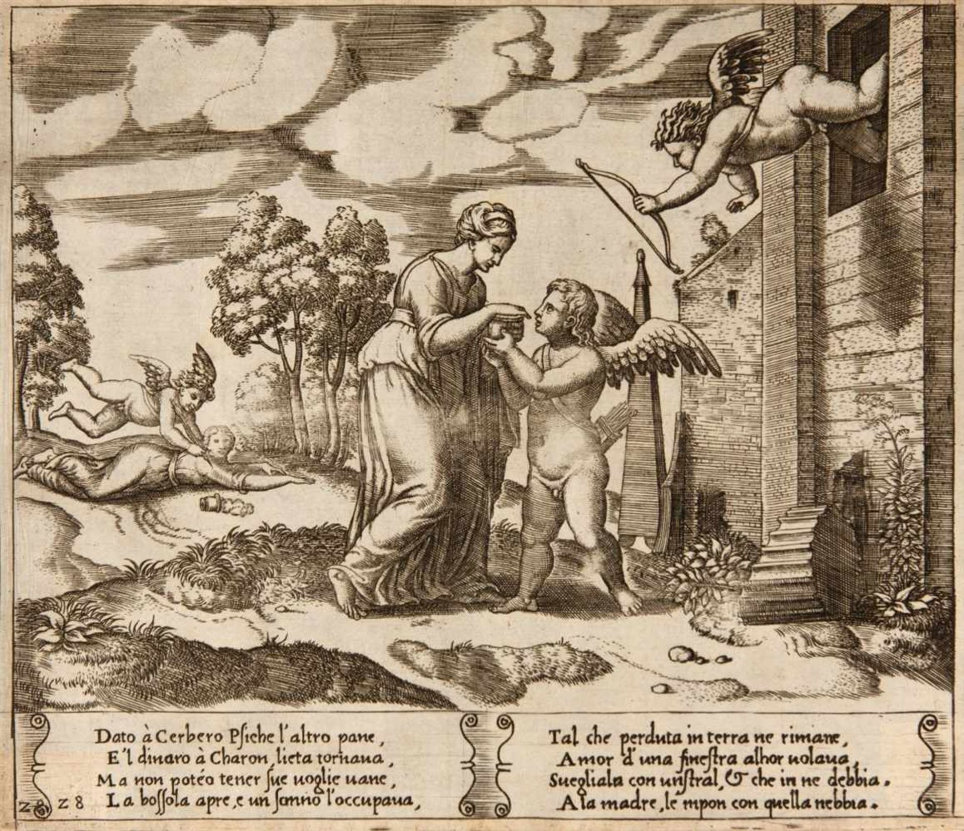 MEISTER B MIT DEM WÜRFEL tätig um 1532 / AGOSTINO DEI MUSI (gen. AGOSTINO VENEZIANO) Venedig ca. - Image 22 of 25