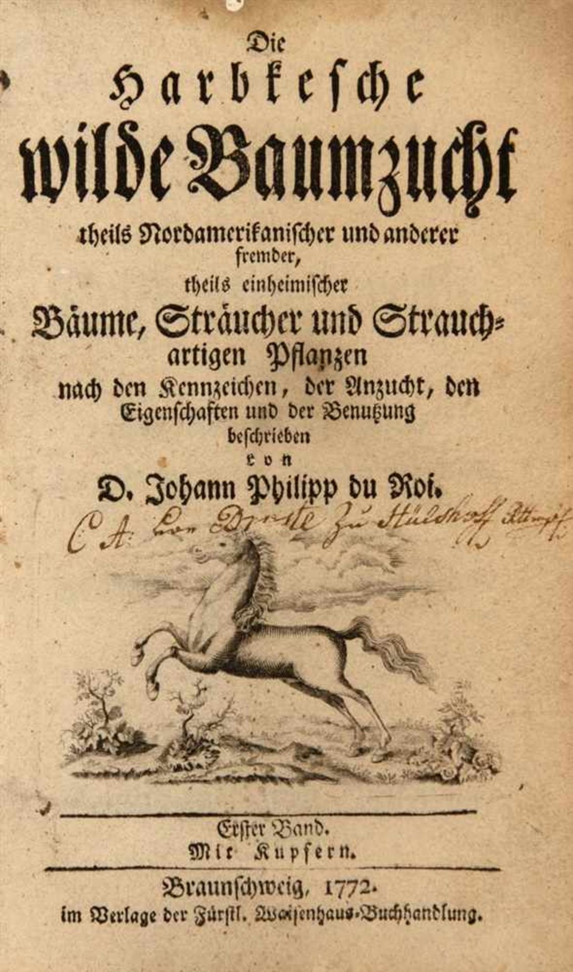 Du Roi, Johann Philipp: Die Harbkesche wilde Baumzucht theils nordamerikanischer und anderer