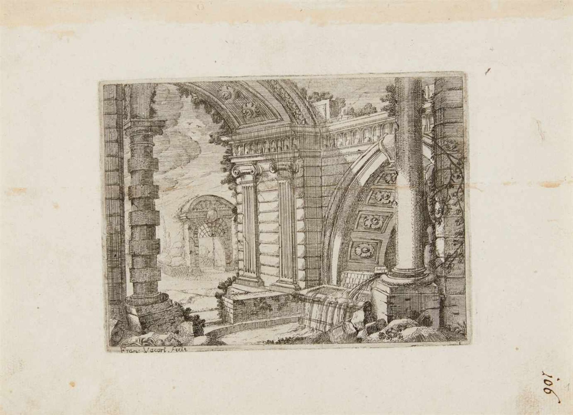 FRANCESCO VACCARIBologna um 1636 - um 1687Prospettive dedicate all' illustriss. sig. e. padron - Bild 4 aus 4