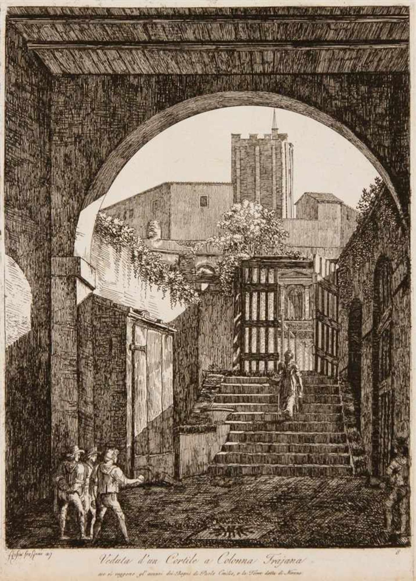 LUIGI ROSSINI Ravenna 1790 - 1857 Rom Raccolta di Cinquanta Principali Vedute di Antichità, tratte - Bild 12 aus 27