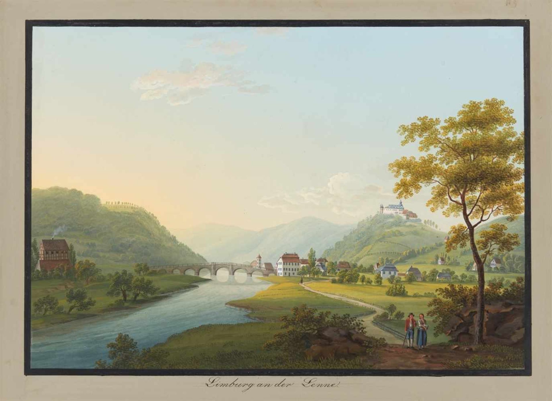 Großherzogtum Berg. - Malerische Ansichten aus dem Groszherzogthum Berg aufgenommen und in Gouaché - Image 7 of 22