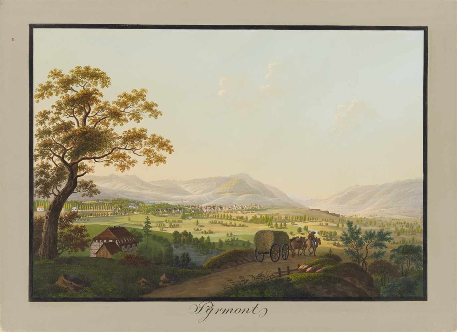 Großherzogtum Berg. - Malerische Ansichten aus dem Groszherzogthum Berg aufgenommen und in Gouaché - Image 21 of 22