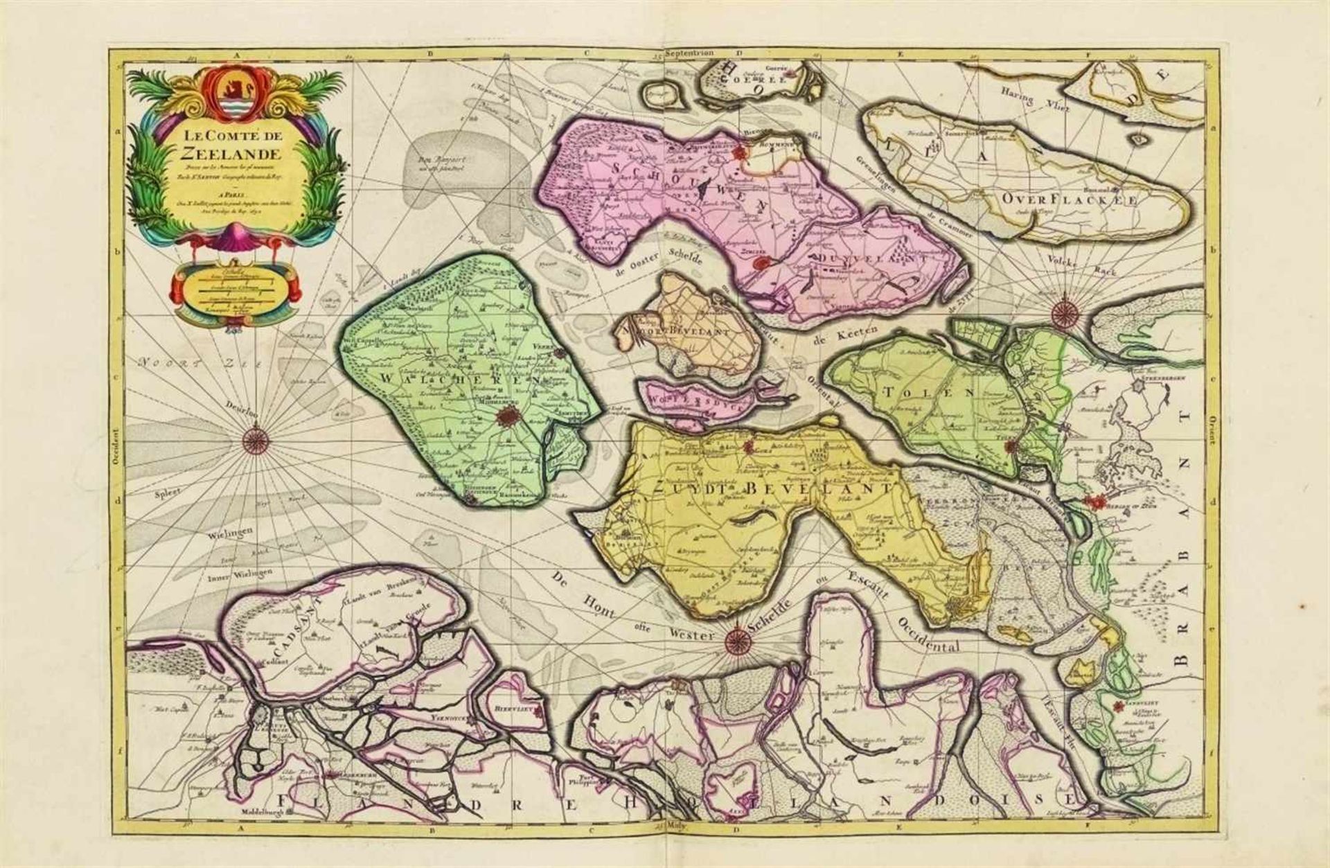 Jaillot, Alexis-Hubert (Hrsg.): Atlas nouveau contenant toutes les parties du monde, ou sont - Bild 5 aus 7