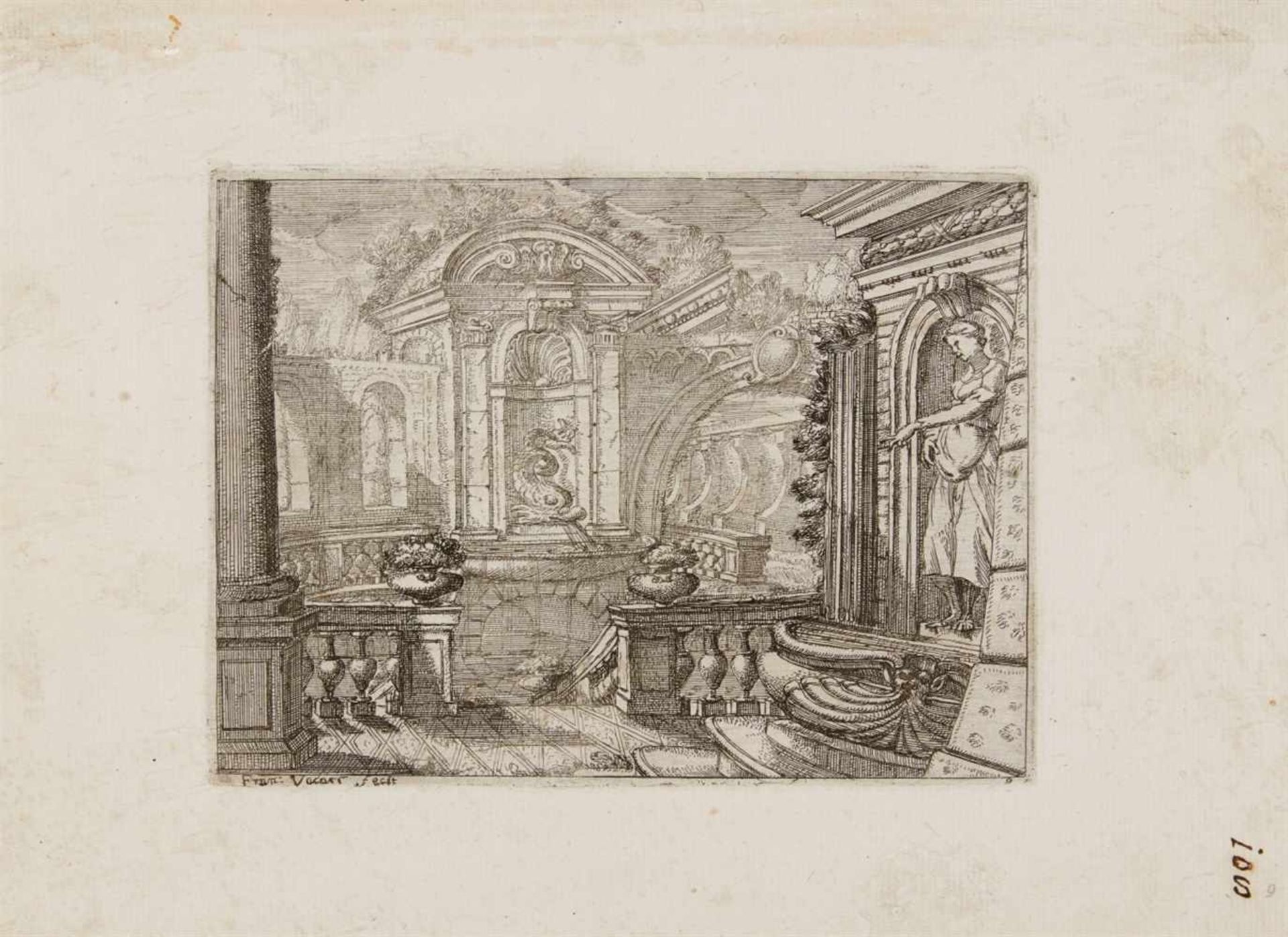 FRANCESCO VACCARIBologna um 1636 - um 1687Prospettive dedicate all' illustriss. sig. e. padron - Bild 2 aus 4