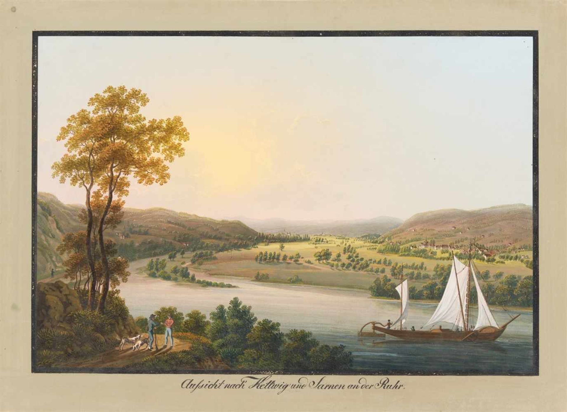 Großherzogtum Berg. - Malerische Ansichten aus dem Groszherzogthum Berg aufgenommen und in Gouaché - Image 16 of 22