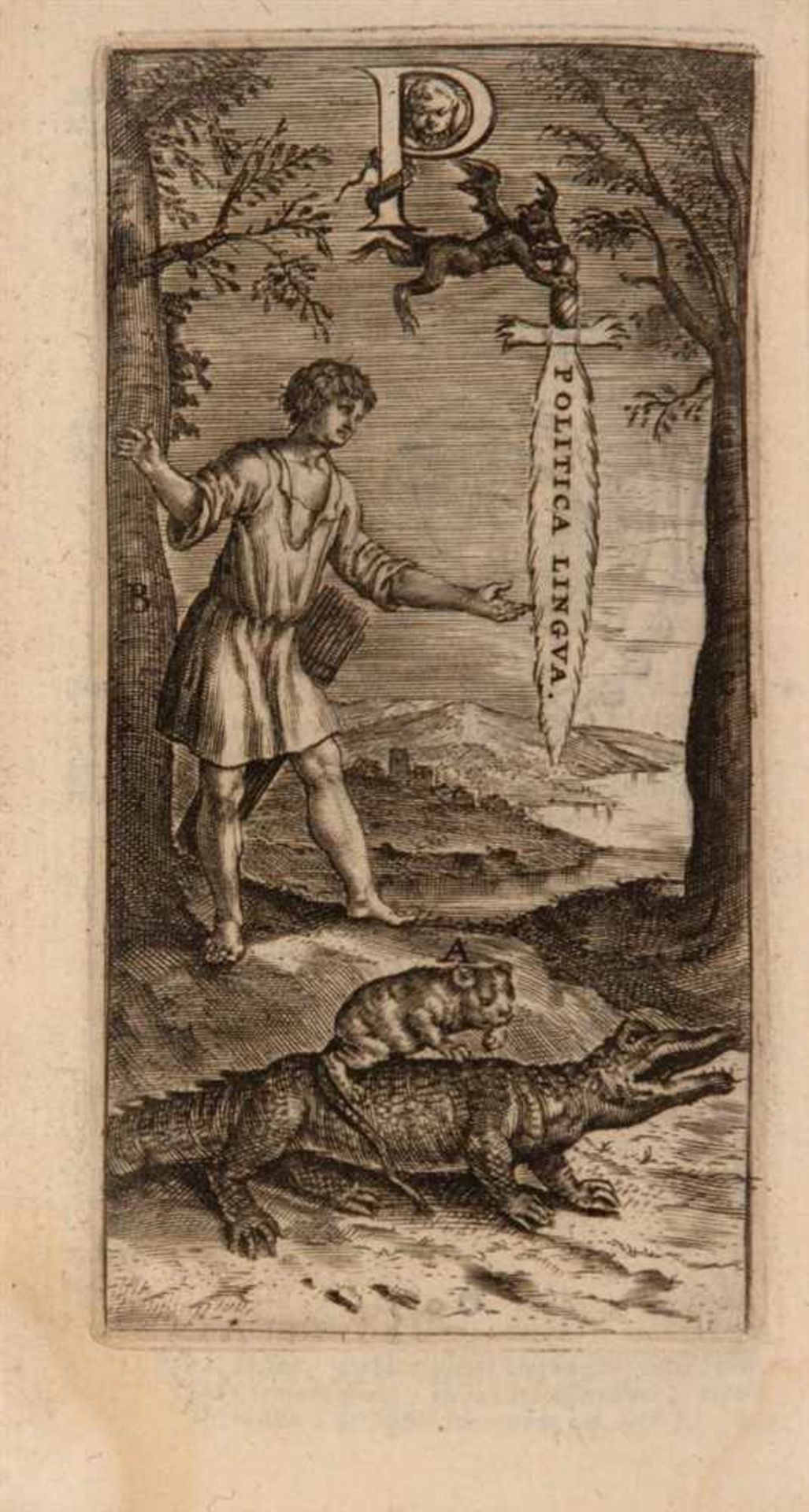 Drexel, Jeremias: Orbis Phaëton. Hoc est de universis vitiis linguae. Köln: C. von Egmont 1631. 10,7 - Bild 2 aus 2