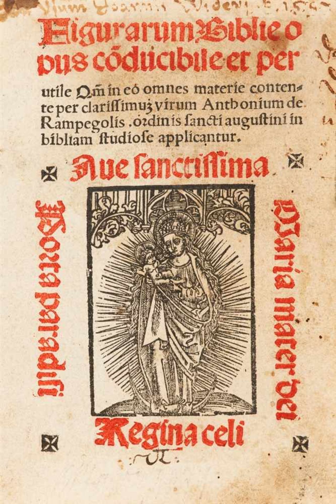 Rampigollis (Rampegolus), Antonius: Figurarum Biblie opus co[n]ducibile et perutile. Köln: (