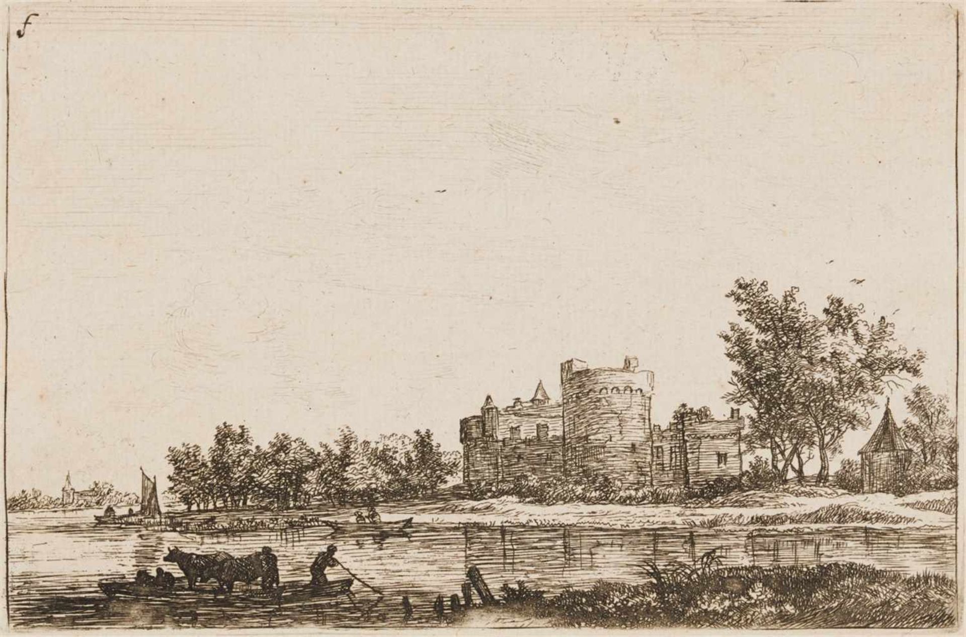 ANTONIE WATERLOOLille 1609 - 1690 Utrecht Landschaften.Komplette Folge von 12 Blatt Radierungen - Bild 2 aus 9