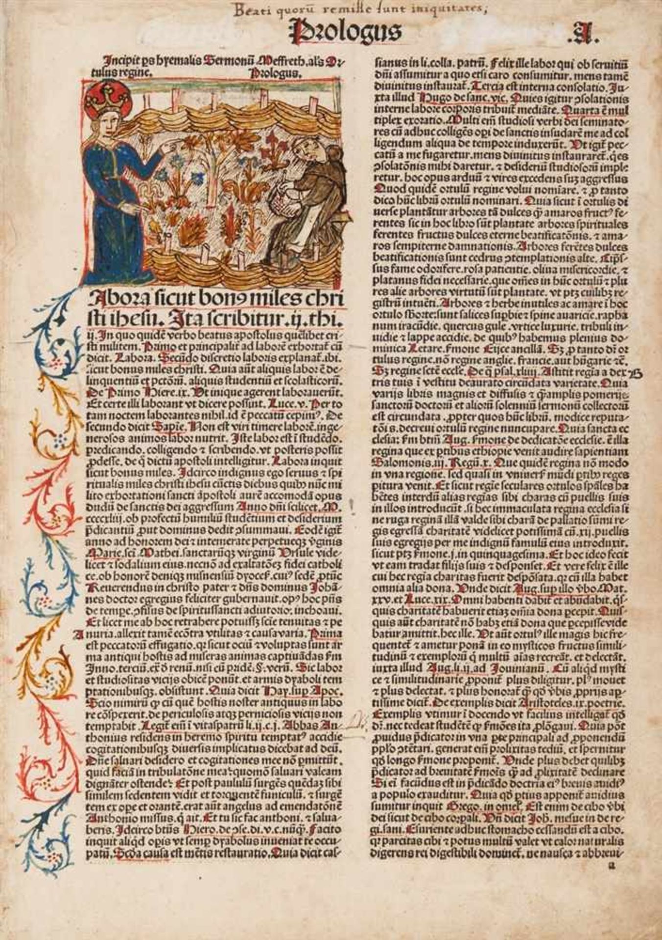 Meffreth: Sermones de tempore et de sanctis, sive Hortulus reginae. P. 1-3 in 1 Bd. Nürnberg: