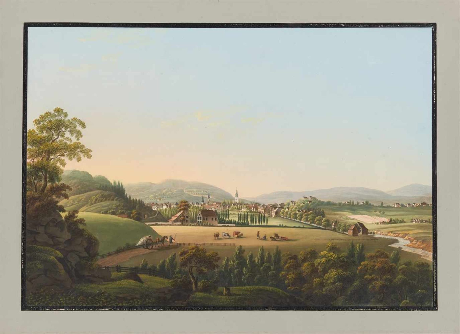 Großherzogtum Berg. - Malerische Ansichten aus dem Groszherzogthum Berg aufgenommen und in Gouaché