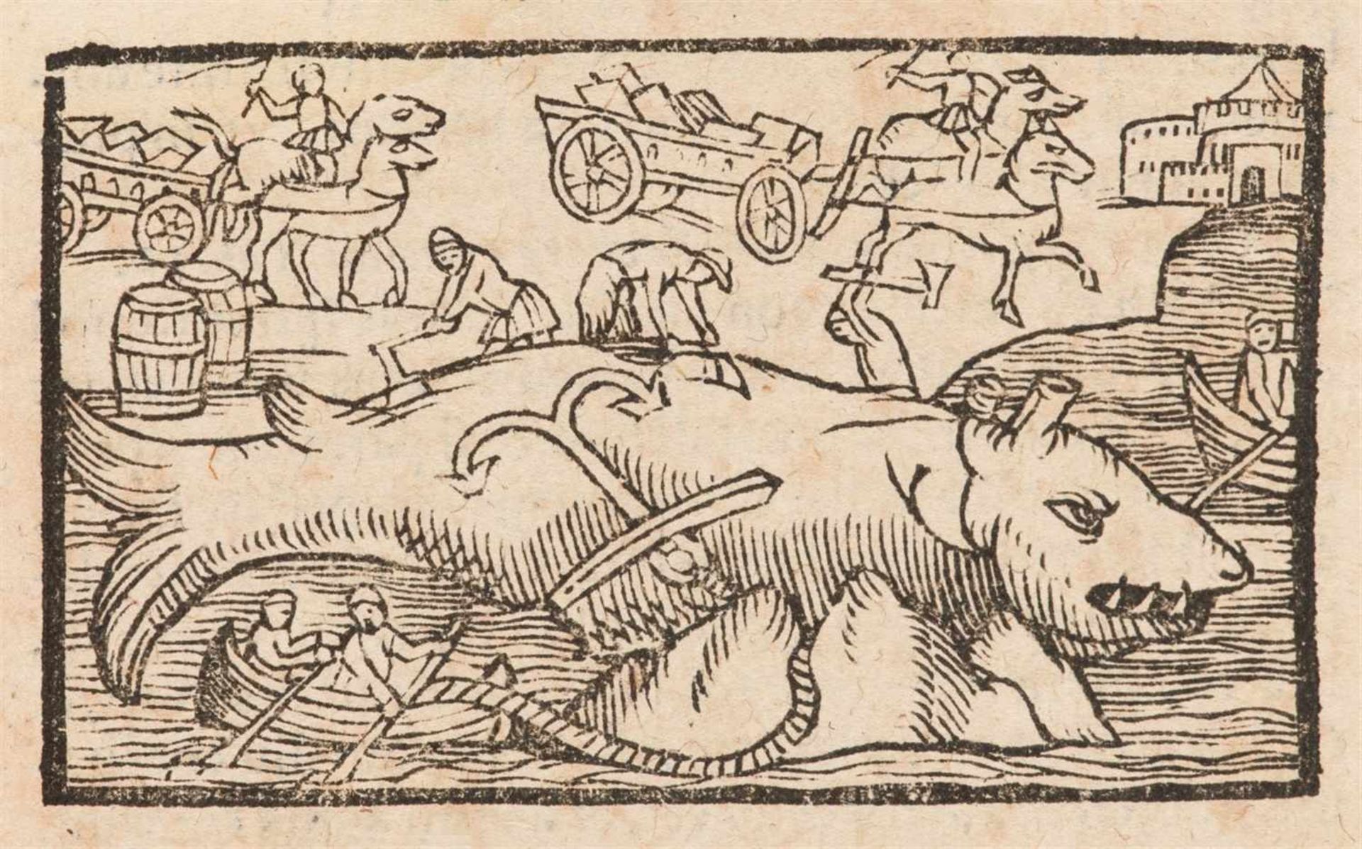 Magnus, Olaus: Historiae de gentibus septentrionalibus ... a Cornelio Scribonio Graphaeo in epitomen - Bild 2 aus 3