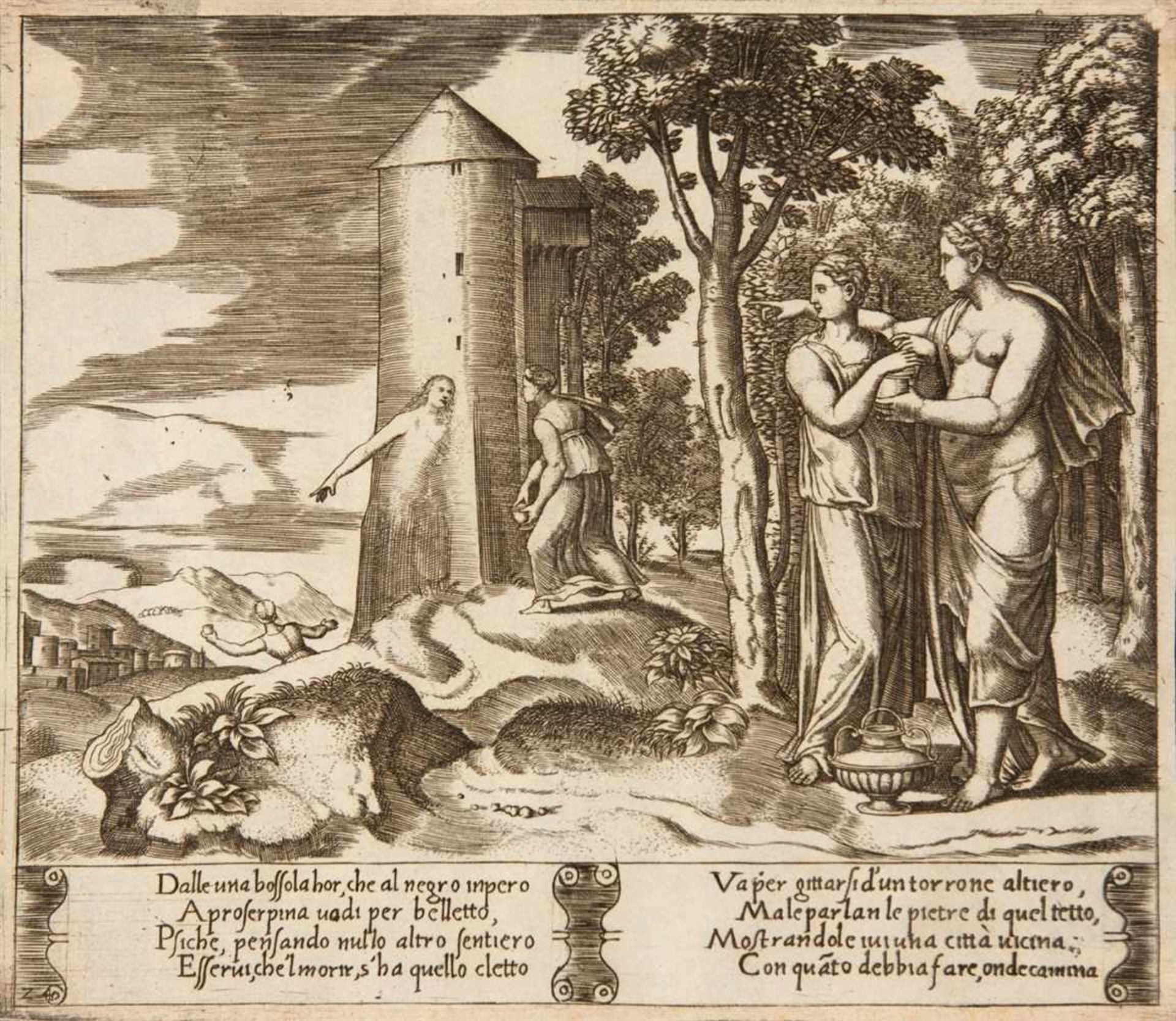 MEISTER B MIT DEM WÜRFEL tätig um 1532 / AGOSTINO DEI MUSI (gen. AGOSTINO VENEZIANO) Venedig ca. - Image 24 of 25