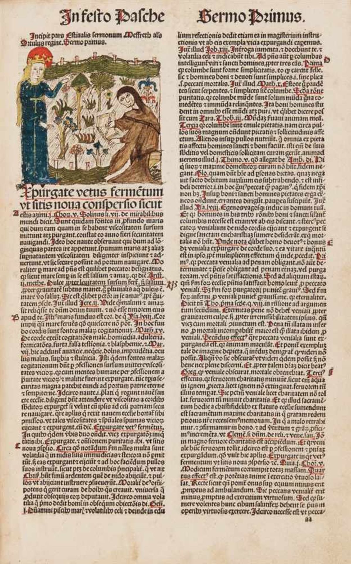Meffreth: Sermones de tempore et de sanctis, sive Hortulus reginae. P. 1-3 in 1 Bd. Nürnberg: - Image 2 of 2