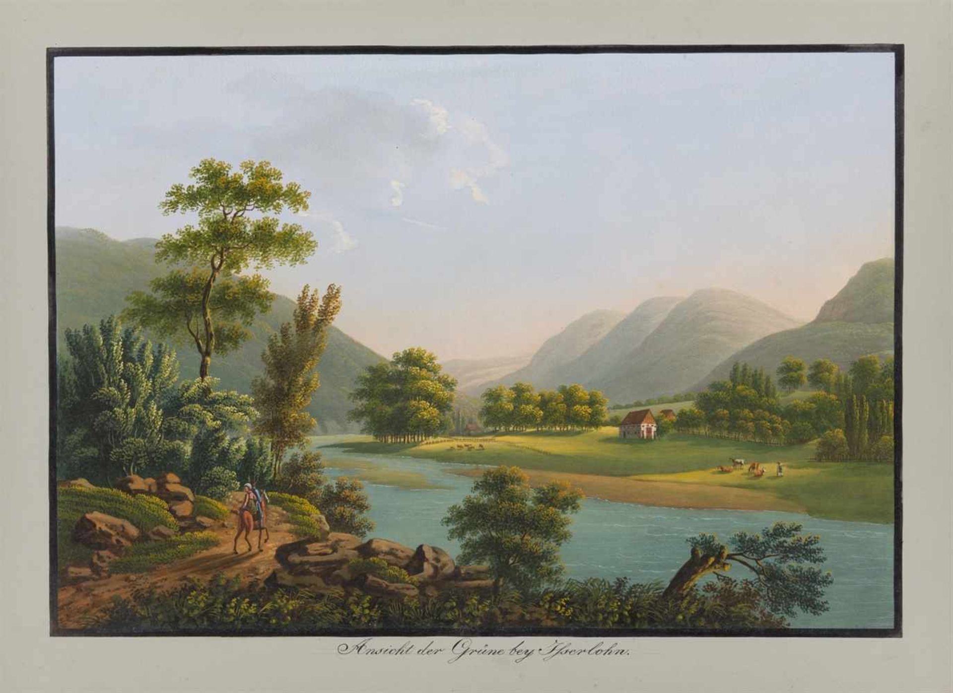 Großherzogtum Berg. - Malerische Ansichten aus dem Groszherzogthum Berg aufgenommen und in Gouaché - Image 6 of 22