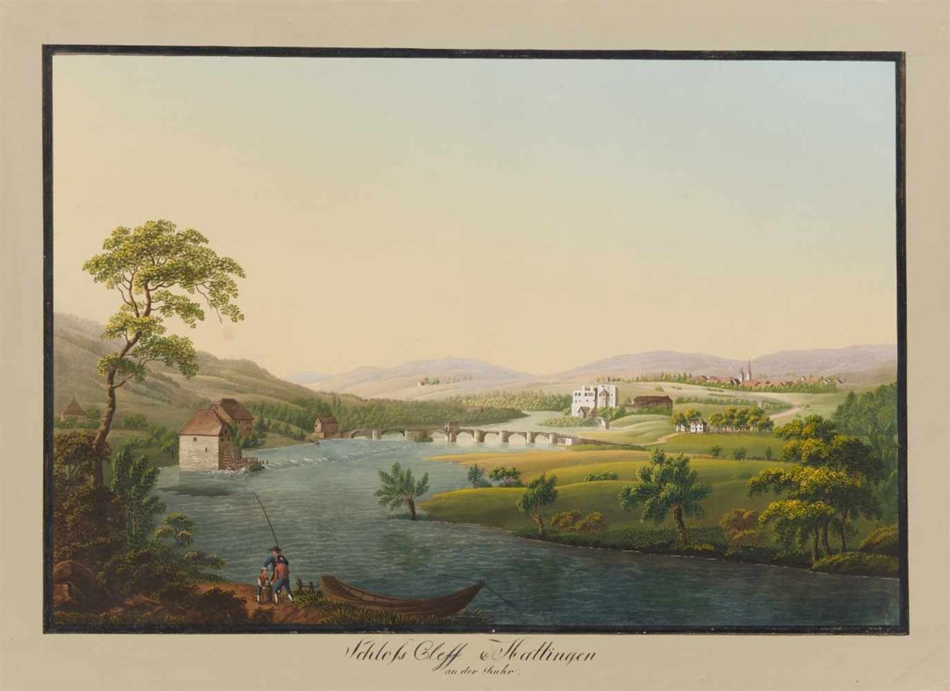 Großherzogtum Berg. - Malerische Ansichten aus dem Groszherzogthum Berg aufgenommen und in Gouaché - Image 14 of 22