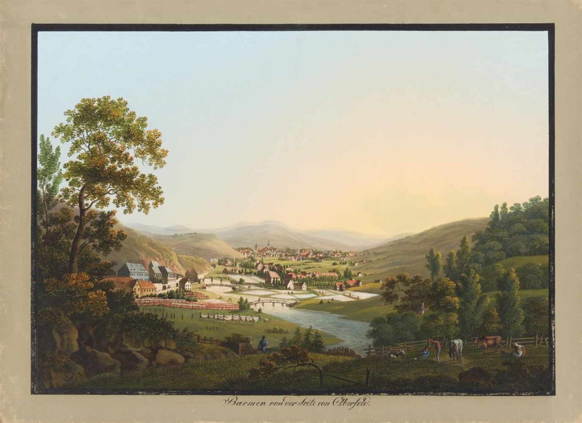 Großherzogtum Berg. - Malerische Ansichten aus dem Groszherzogthum Berg aufgenommen und in Gouaché - Image 9 of 22