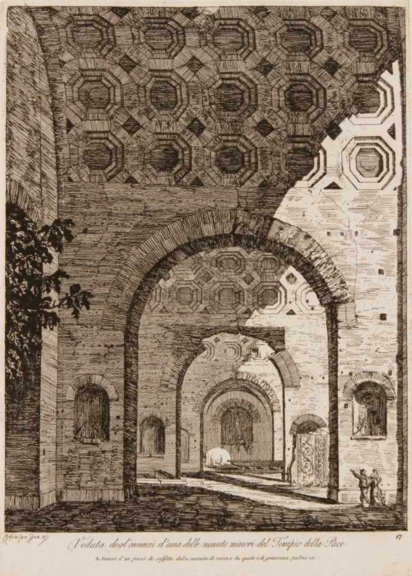 LUIGI ROSSINI Ravenna 1790 - 1857 Rom Raccolta di Cinquanta Principali Vedute di Antichità, tratte - Bild 21 aus 27