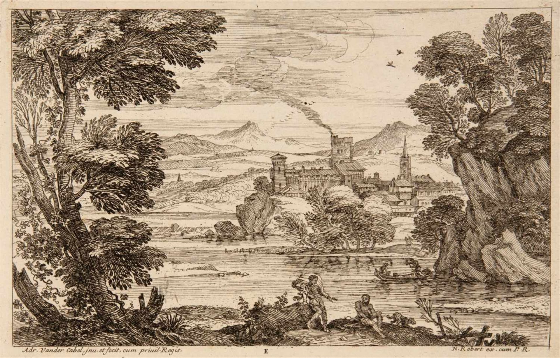 ADRIAN VAN DER CABELRyswyk 1631 - 1705 Lyon Segonds Livre de Paisages du Sr. Vendrecable. Folge - Image 5 of 6
