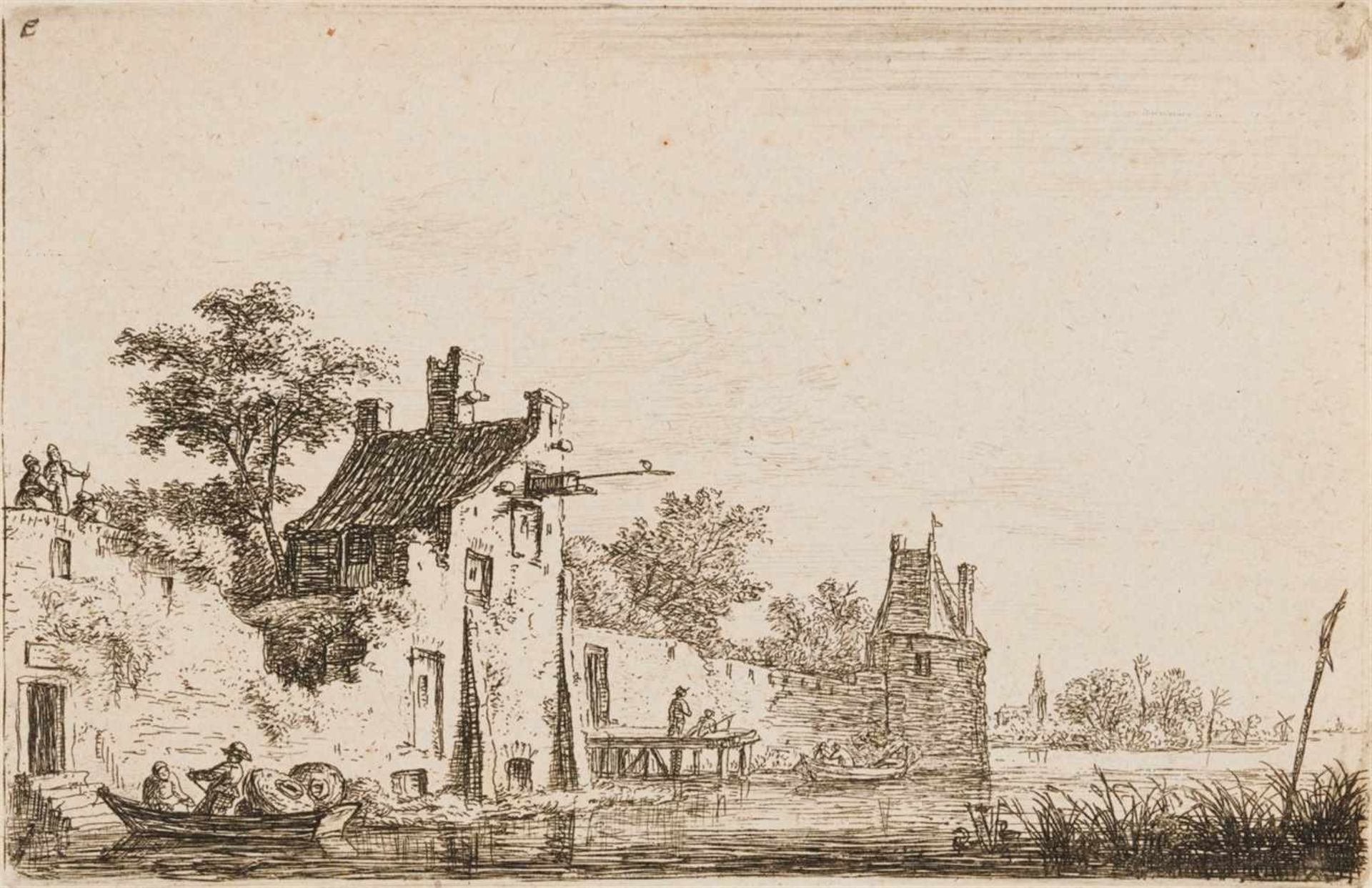 ANTONIE WATERLOOLille 1609 - 1690 Utrecht Landschaften.Komplette Folge von 12 Blatt Radierungen - Bild 5 aus 9