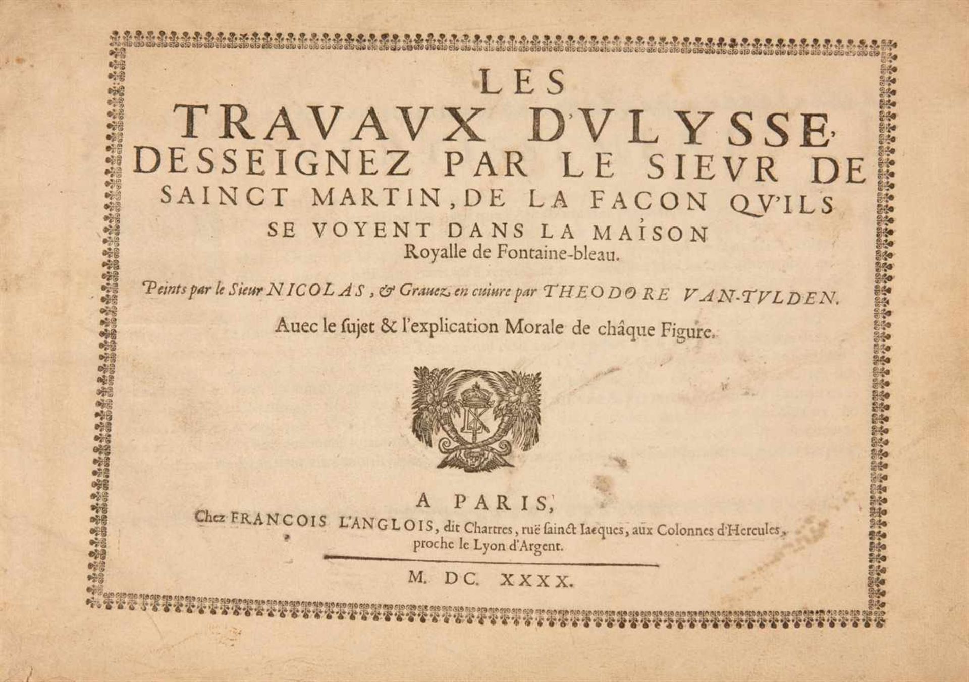 THEODOR VAN THULDEN's-Hertogenbosch1606-1669 Les Travaux d'Ulysse. 1640. Kupferstichfolge mit