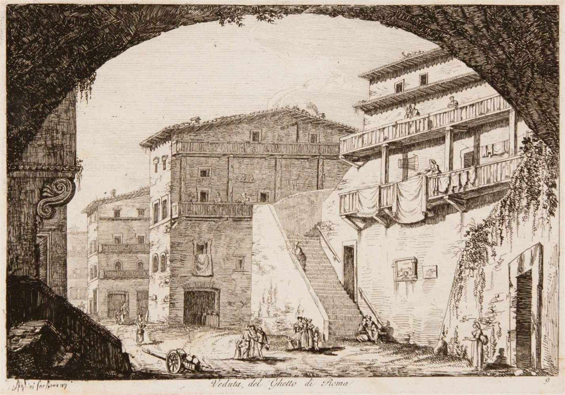 LUIGI ROSSINI Ravenna 1790 - 1857 Rom Raccolta di Cinquanta Principali Vedute di Antichità, tratte - Bild 13 aus 27