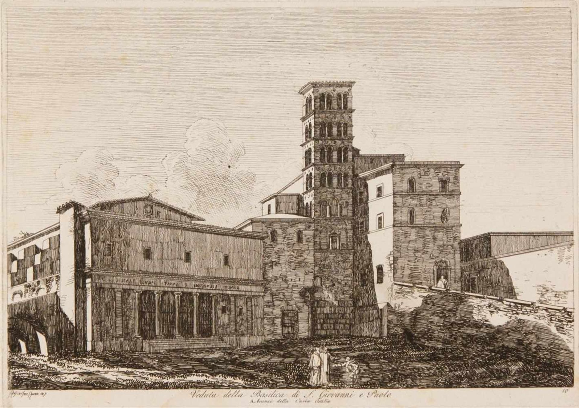 LUIGI ROSSINI Ravenna 1790 - 1857 Rom Raccolta di Cinquanta Principali Vedute di Antichità, tratte - Bild 14 aus 27