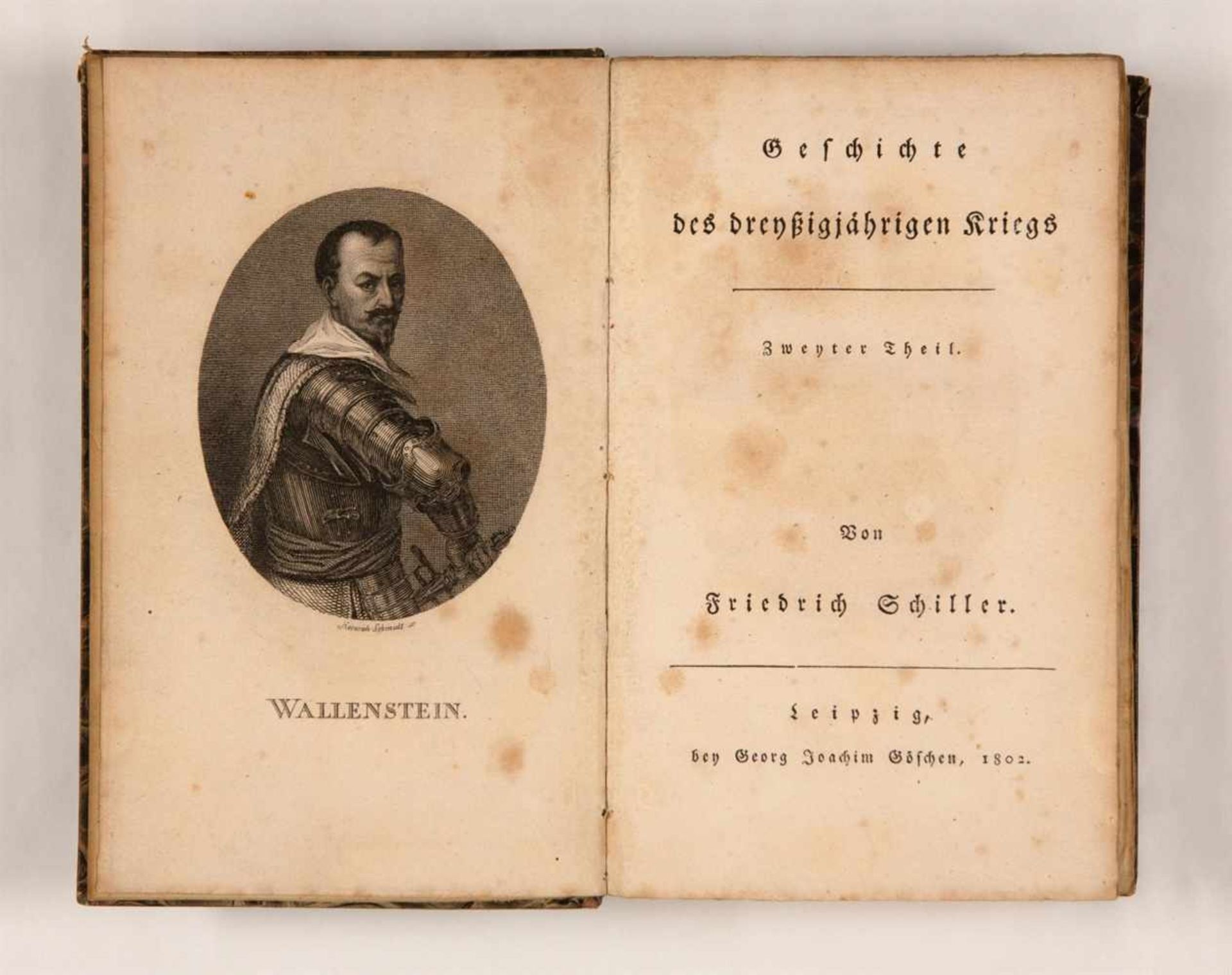 Schiller, Friedrich: Geschichte des dreyßigjährigen Kriegs. 2 Bde. Leipzig: G. J. Göschen 1802. 17,3