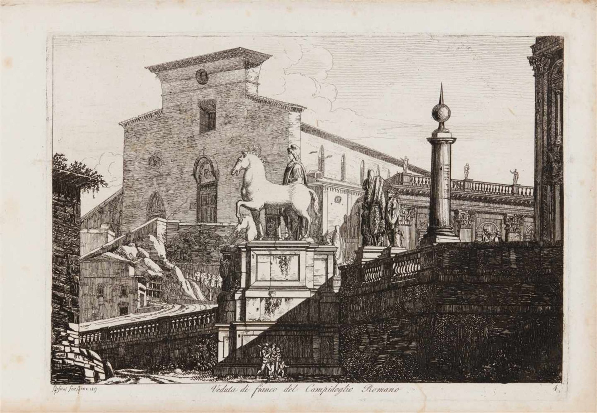 LUIGI ROSSINI Ravenna 1790 - 1857 Rom Raccolta di Cinquanta Principali Vedute di Antichità, tratte
