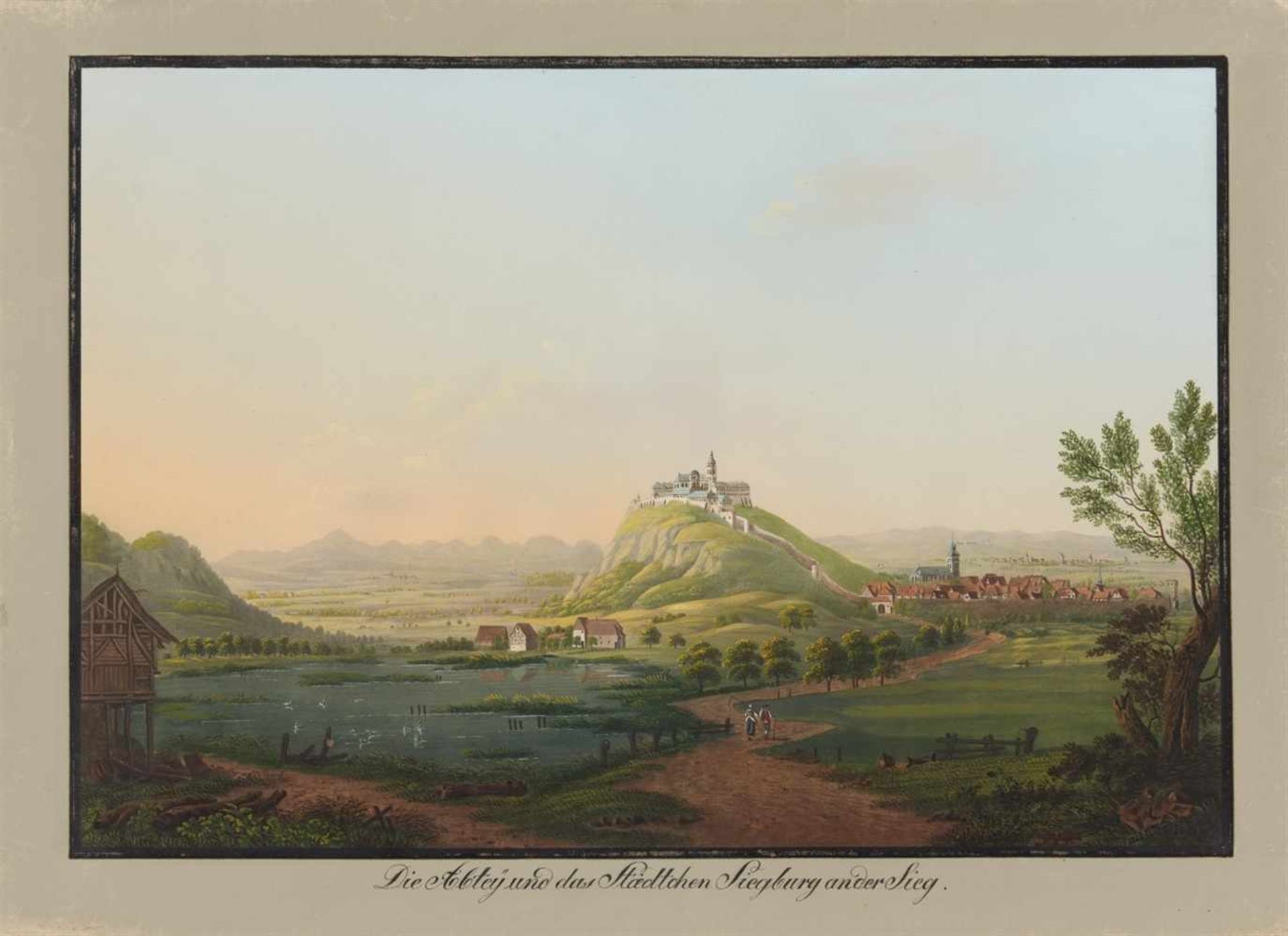 Großherzogtum Berg. - Malerische Ansichten aus dem Groszherzogthum Berg aufgenommen und in Gouaché - Image 2 of 22