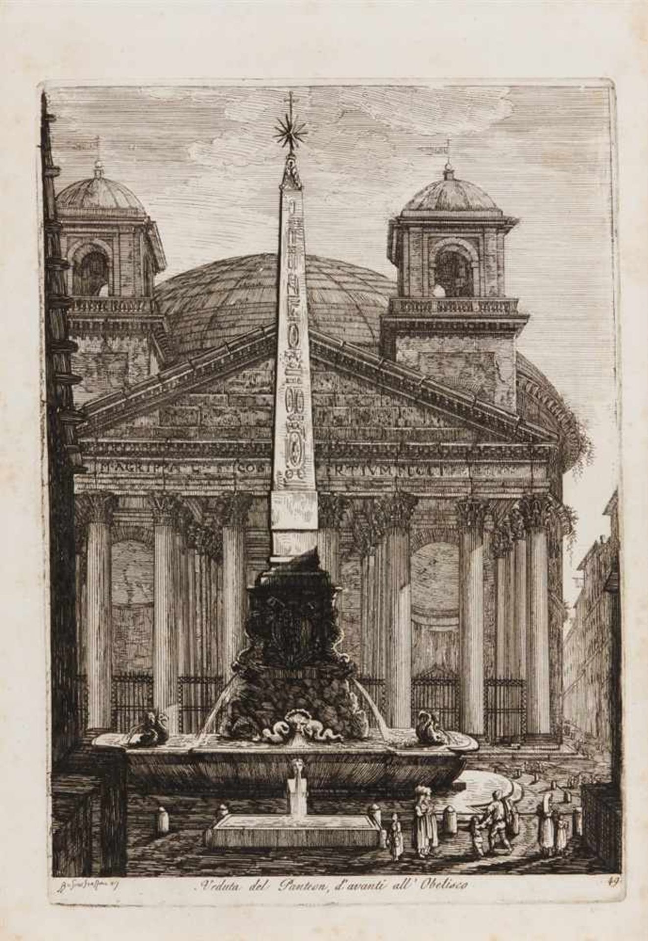 LUIGI ROSSINI Ravenna 1790 - 1857 Rom Raccolta di Cinquanta Principali Vedute di Antichità, tratte - Bild 8 aus 27