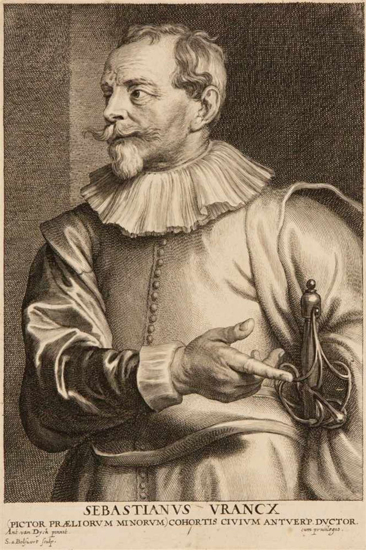 ANTHONY VAN DYCK, NACHAntwerpen 1599 - 1640 London Porträts. - Jacob de Breuck / Adam de Coster / - Image 8 of 8