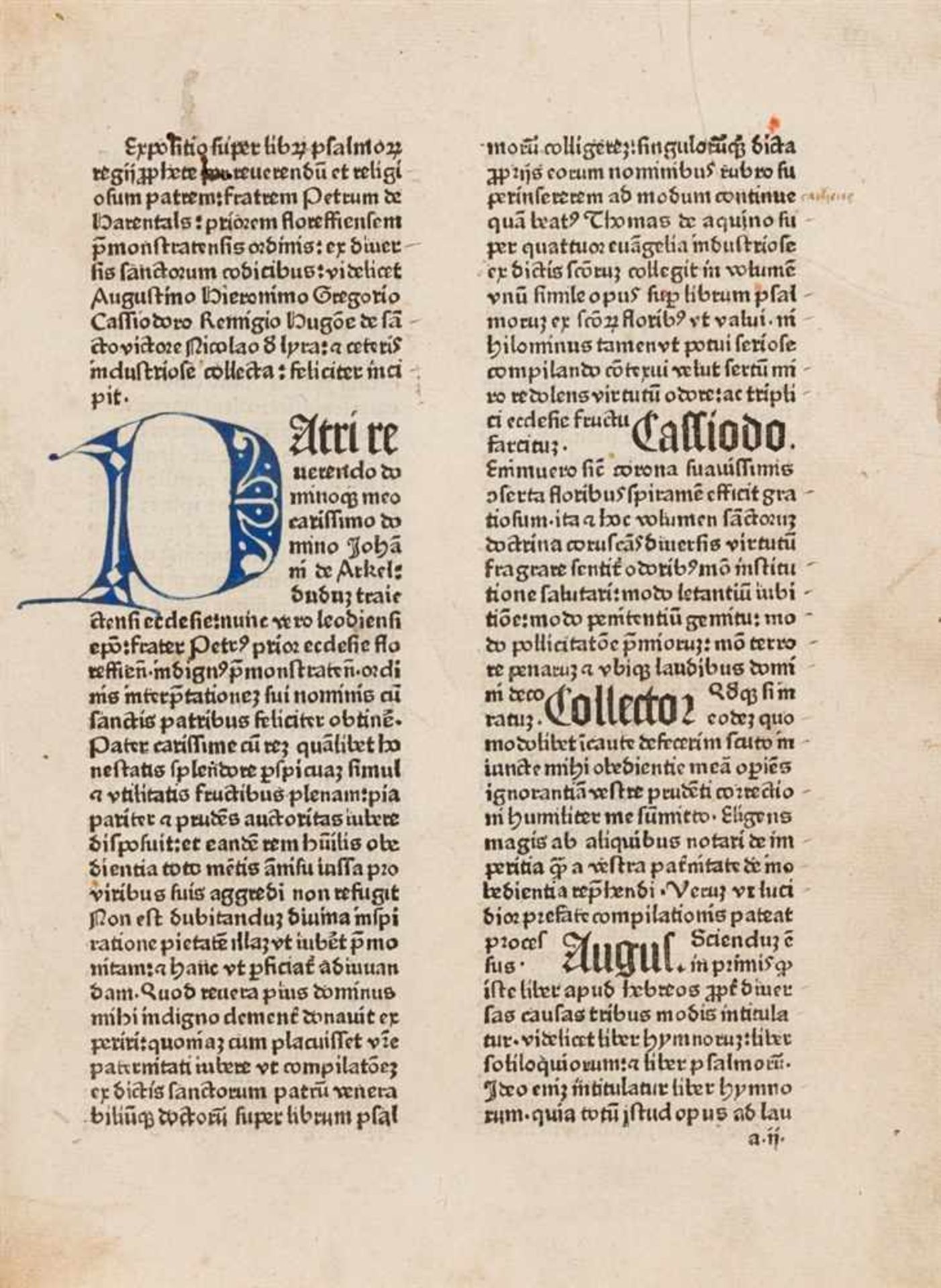 Petrus de Herenthals: Collectarius seu expositio super librum psalmorum. [Köln:] Konrad Winters, 10.