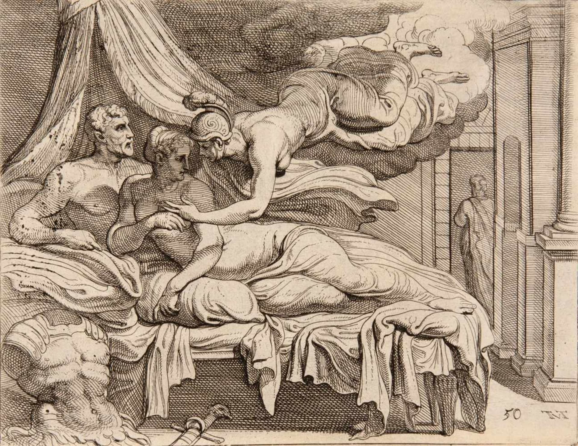 THEODOR VAN THULDEN's-Hertogenbosch1606-1669 Les Travaux d'Ulysse. 1640. Kupferstichfolge mit - Image 3 of 4